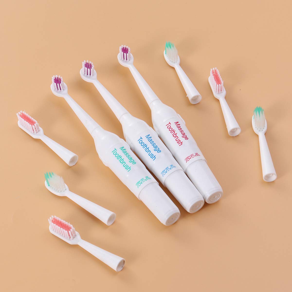 POPETPOP Electric Toothbrush for Dogs & Cats - Pet Dental Care Kit with Soft Bristles, Teeth Cleaner for Small & Large Pets (Battery Not Included) - Perfect for Daily Oral Hygiene & Fresh Breath at Home