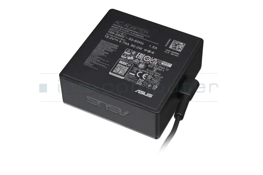 ASUS 04G266006040 90W Power Adapter & Inverter - Black Indoor AC Charger for Laptops & Electronics - Perfect for Home, Office & Travel Use