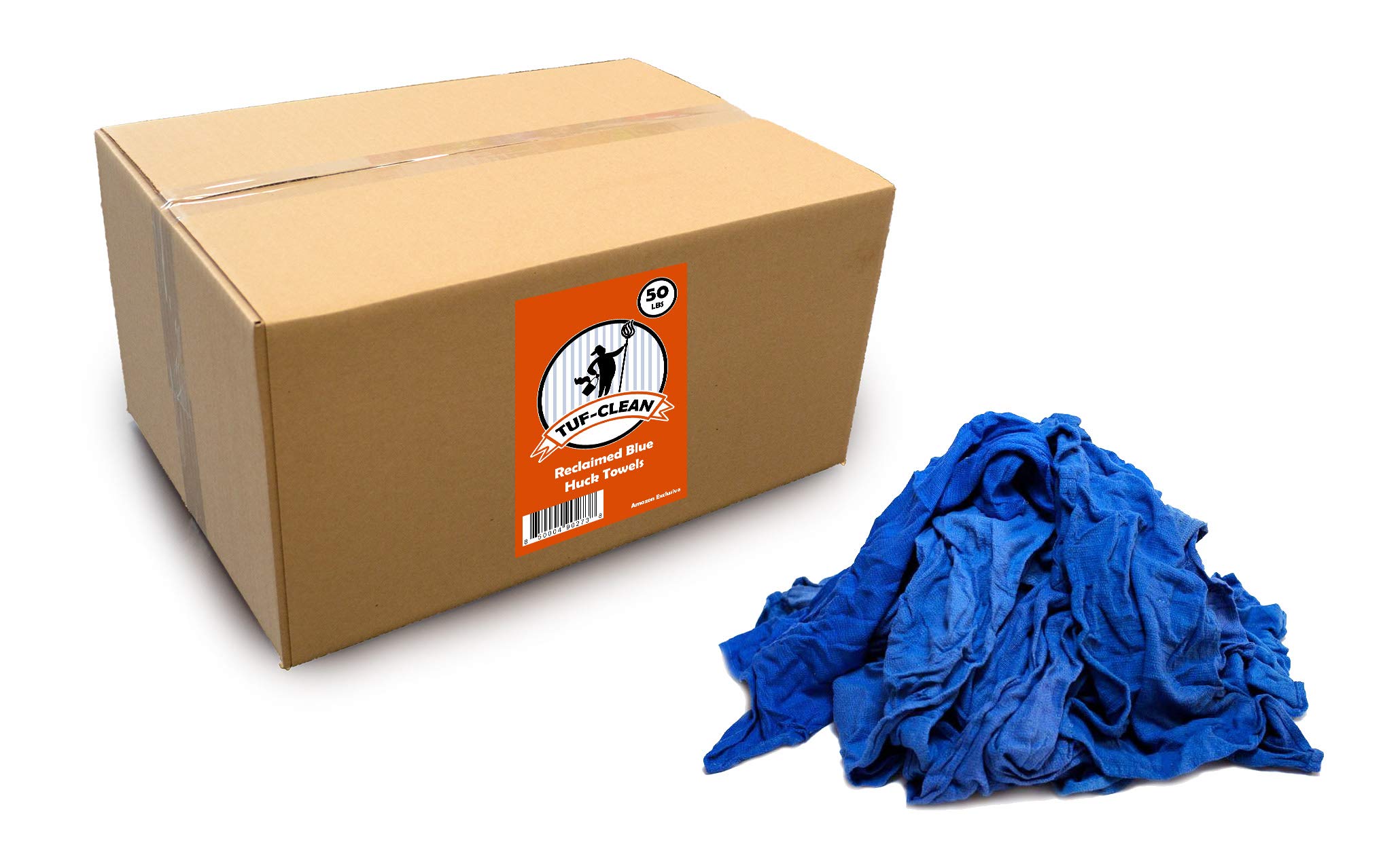 Reclaimed Huck Surgical Towels 100% Cotton - Assorted Colors - 50 lb Bulk Box - Ideal for Cleaning, Industrial Use & Medical Facilities
