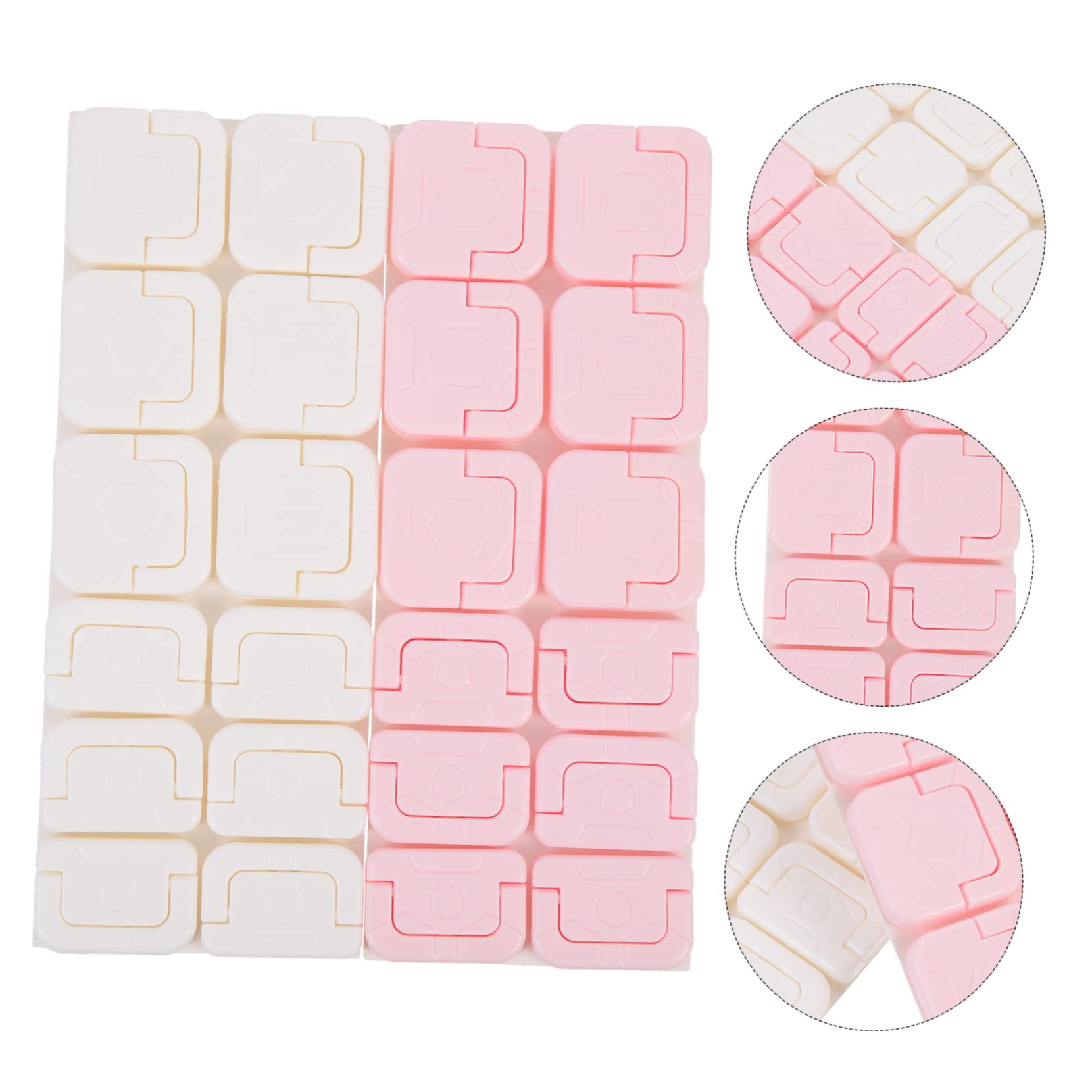24-Pack ULDIGI Baby Proof Outlet Covers - Child Safety Electrical Socket Protectors, Shockproof Plug Covers for Home & Nursery - Prevent Electric Shocks for Toddlers & Kids