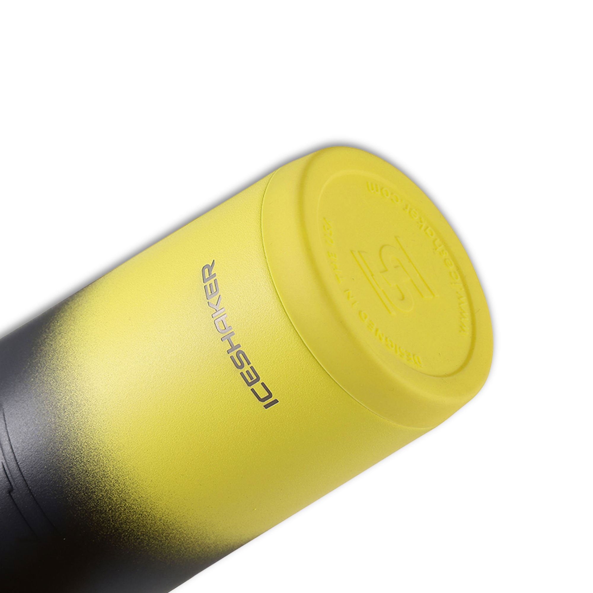 26oz Ice Shaker Ombre Series Shaker Bottle - Yellow Black Gradient | Perfect for Protein Shakes, Gym Workouts & Post-Workout Recovery