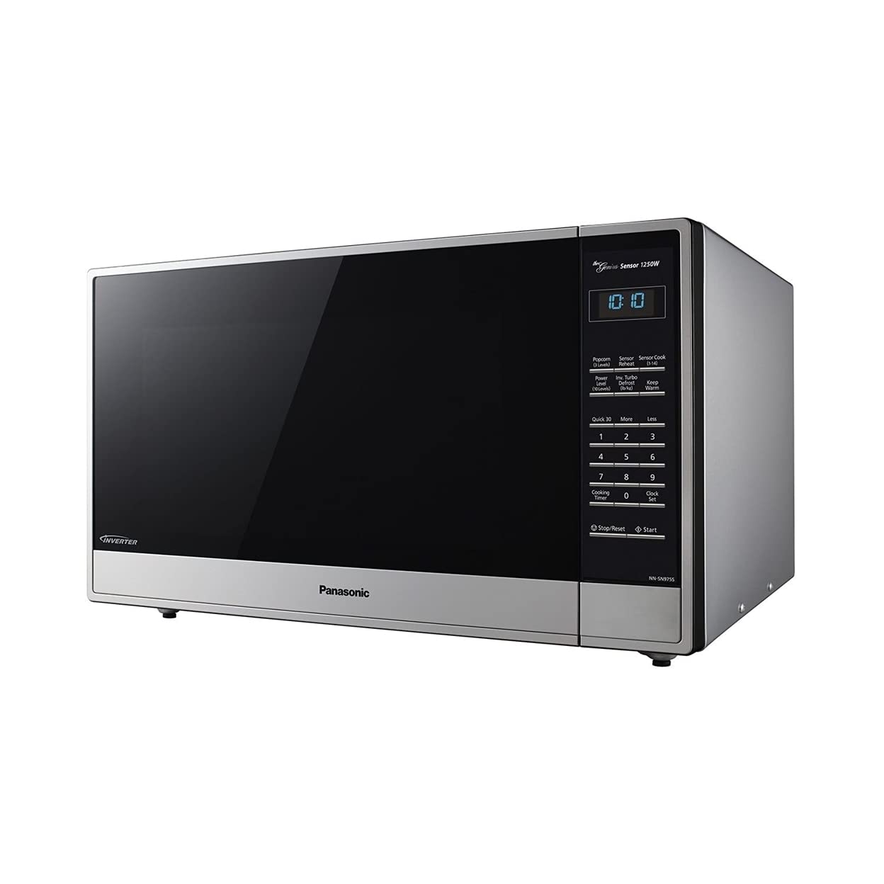 Panasonic 2.2 cu. ft. Stainless Steel Microwave Oven with Inverter Technology - Fast, Even Cooking for Home & Kitchen | Perfect for Reheating, Defrosting & Quick Meals