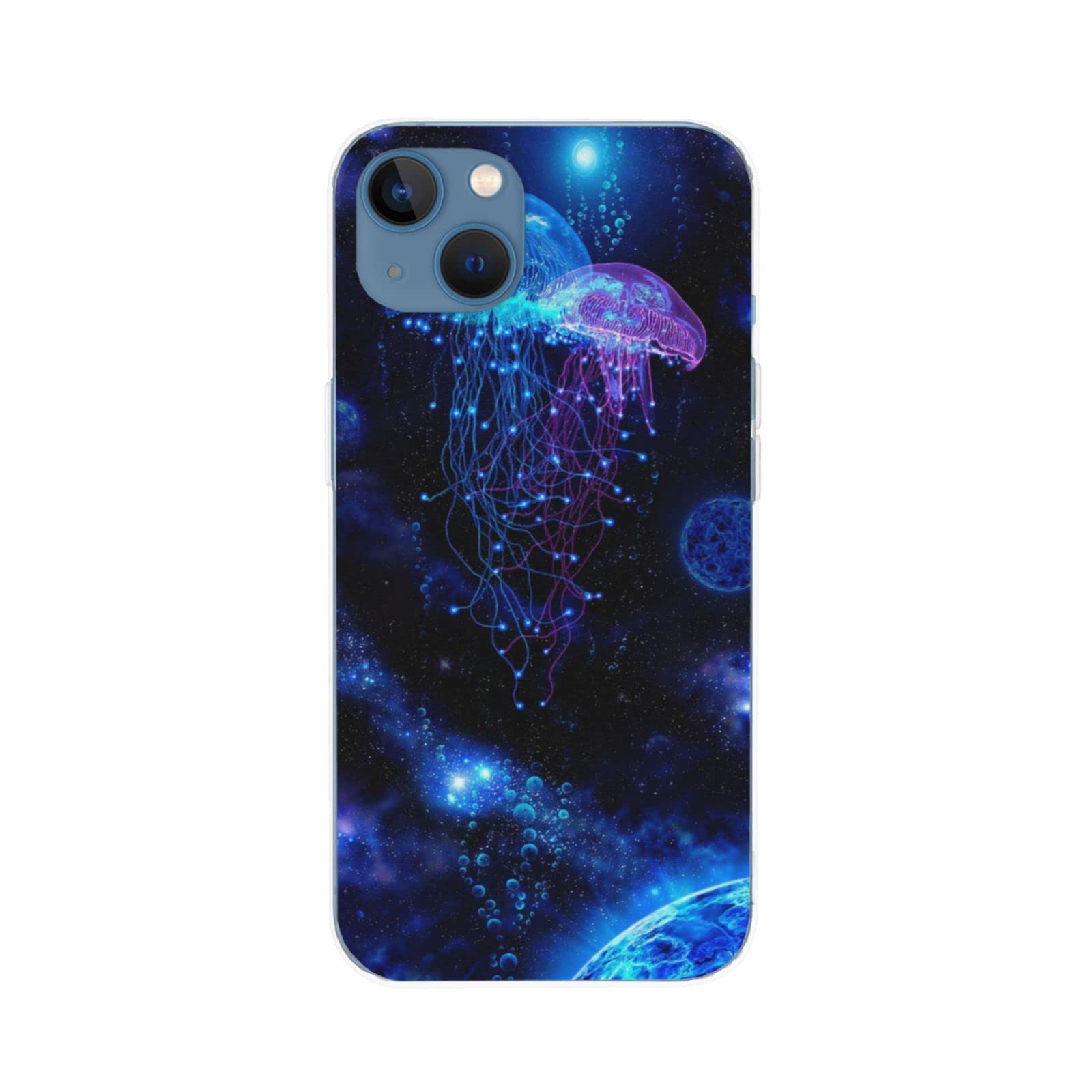 Fantasy Space Jellyfish iPhone 13 Case - MagSafe Compatible Magnetic Clear Cover for iPhone 13 Mini | Scratch & Shockproof Protective Phone Case for 6.1-inch iPhone 13 | Perfect for Everyday Use & Outdoor Adventures