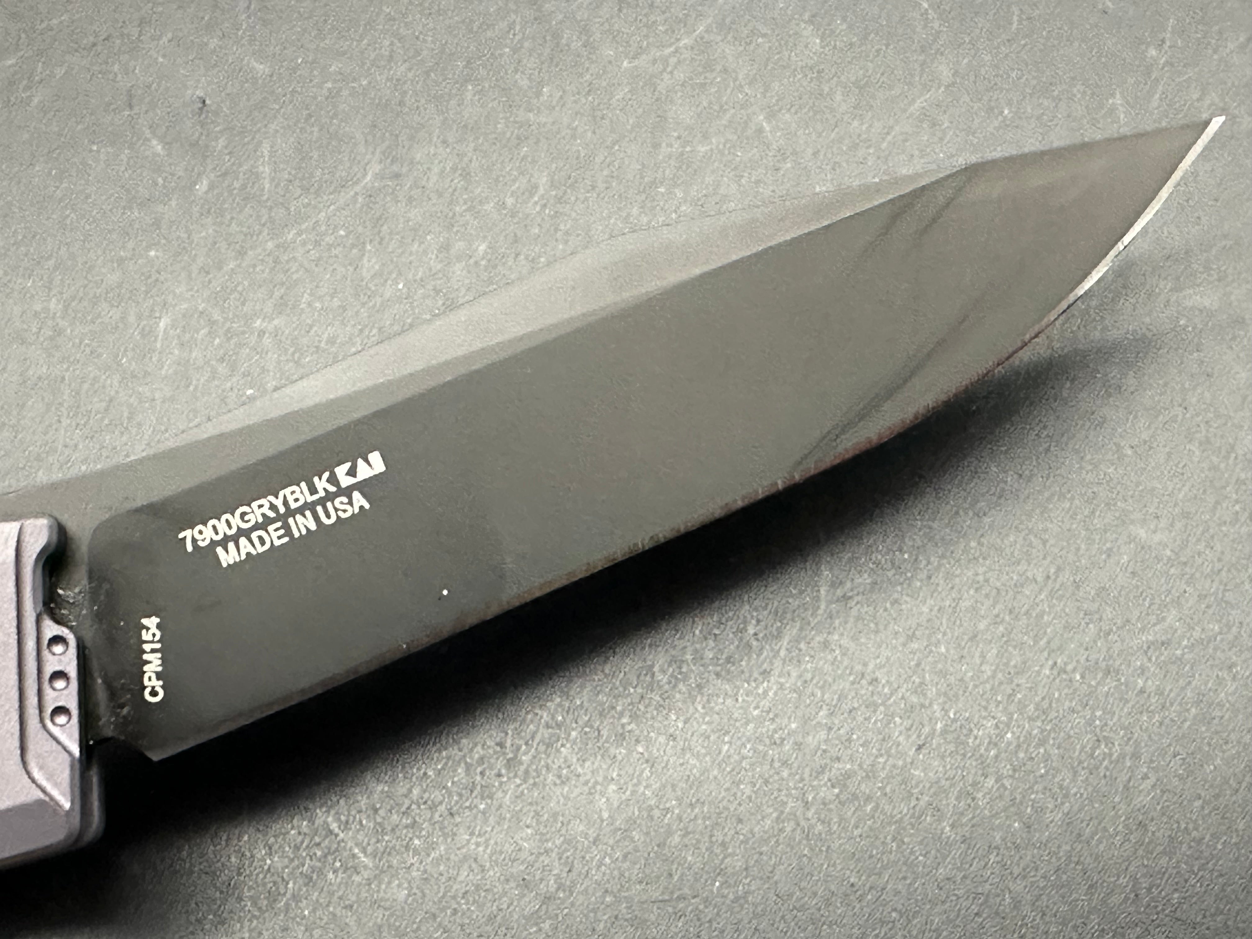 Kershaw Launch 7 Automatic Knife - Galyean Gray/Black DLC Coated Blade - EDC Pocket Knife for Outdoor, Camping, and Everyday Carry