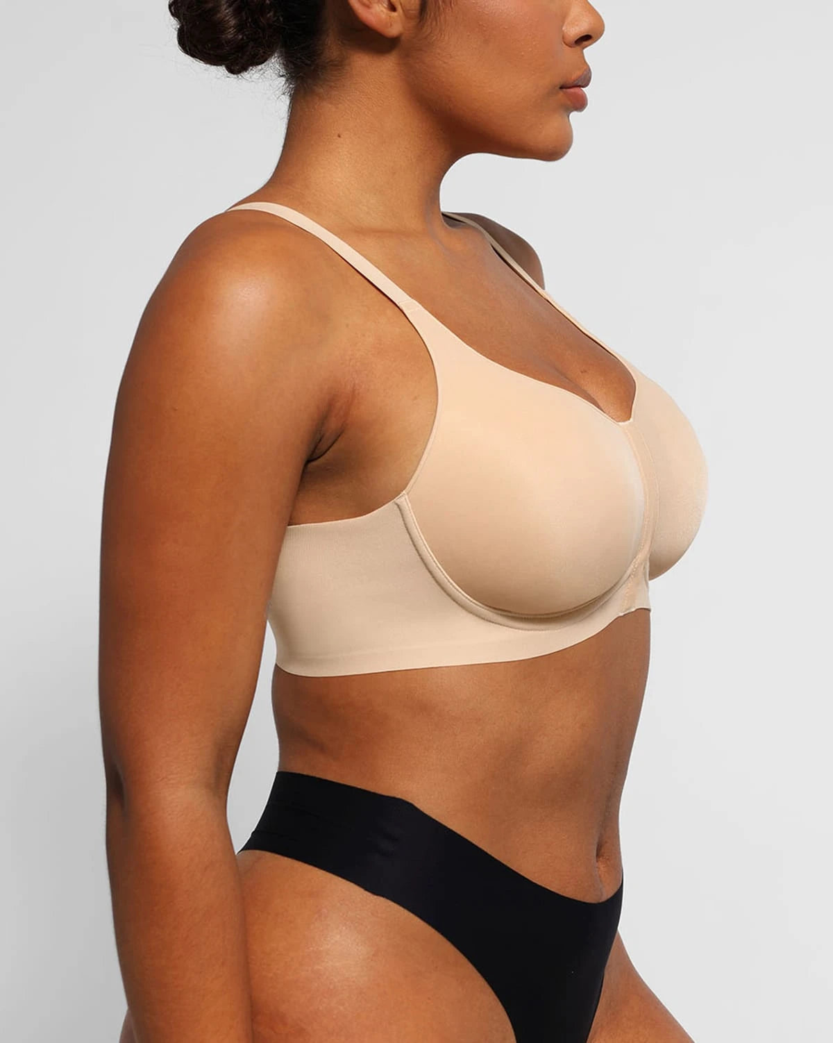 Wireless Front Hook Back Smooth Bra - Comfortable Seamless Support for Yoga, Workouts & Everyday Wear