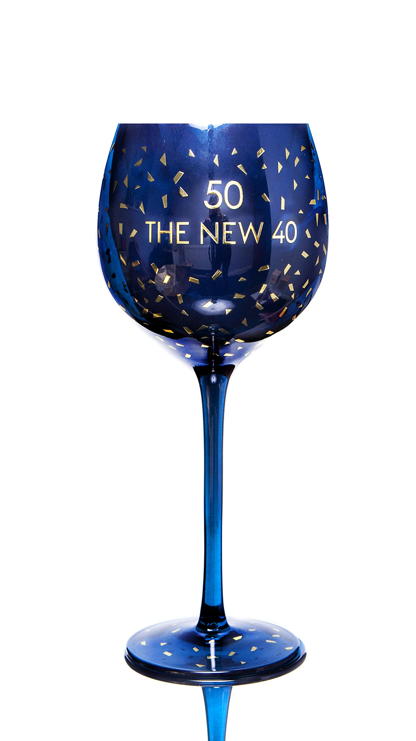 Boxer Gifts Opulent 50th Birthday Wine Glass - Elegant Party Glassware for Celebrations, Anniversaries & Special Occasions