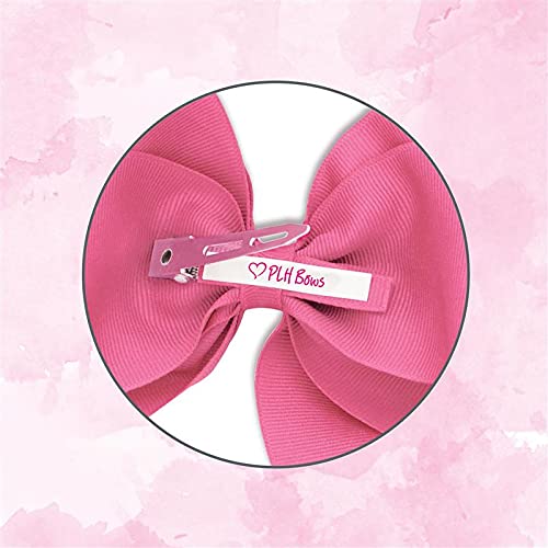 Tiny Grosgrain Bows for Babies - 2 Pack Hair Accessories for Newborns & Toddlers
