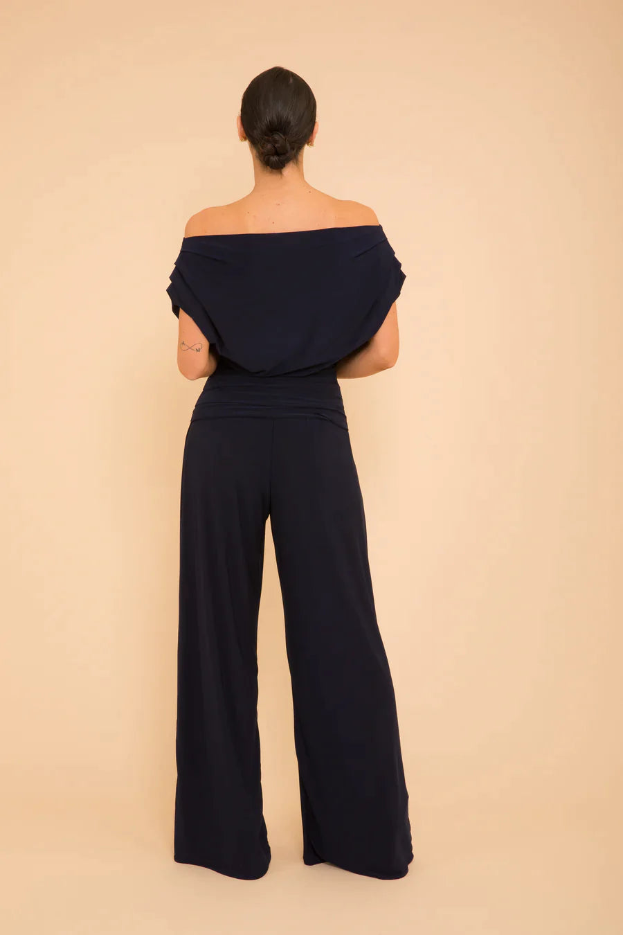 Carbon Jersey Jumpsuit for Women - Navy Blue Curve Fit - Perfect for Workouts, Running & Casual Wear