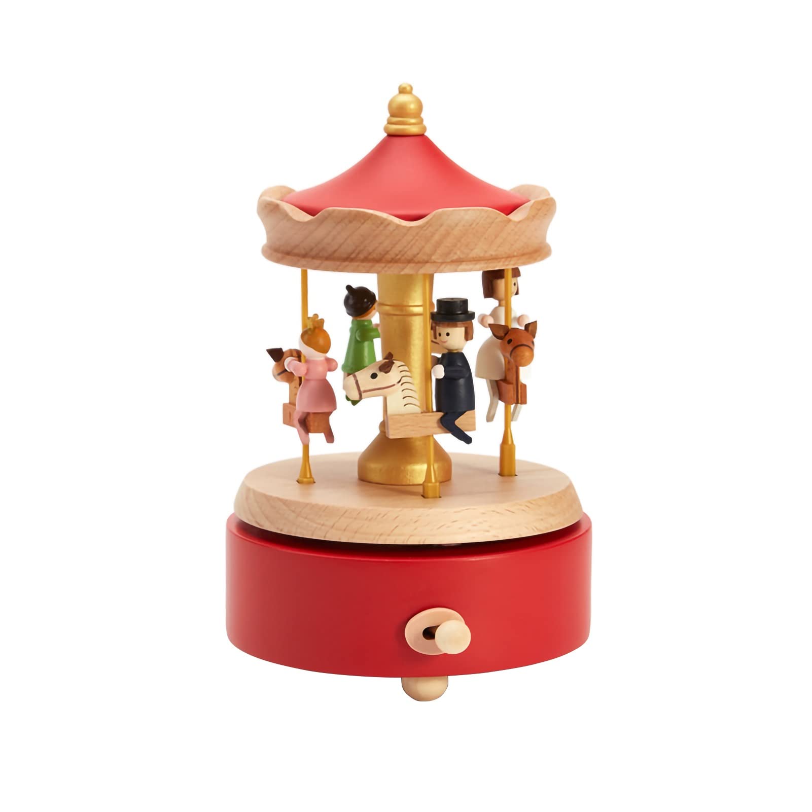 Wooden Carousel Music Box for Girls - Handcrafted Musical Gift for Valentine's Day, Christmas & Birthdays - Romantic Home Decor & Special Occasion Present (Color: C) - Perfect for Bedroom Decor, Wedding Favors & Anniversary Gifts