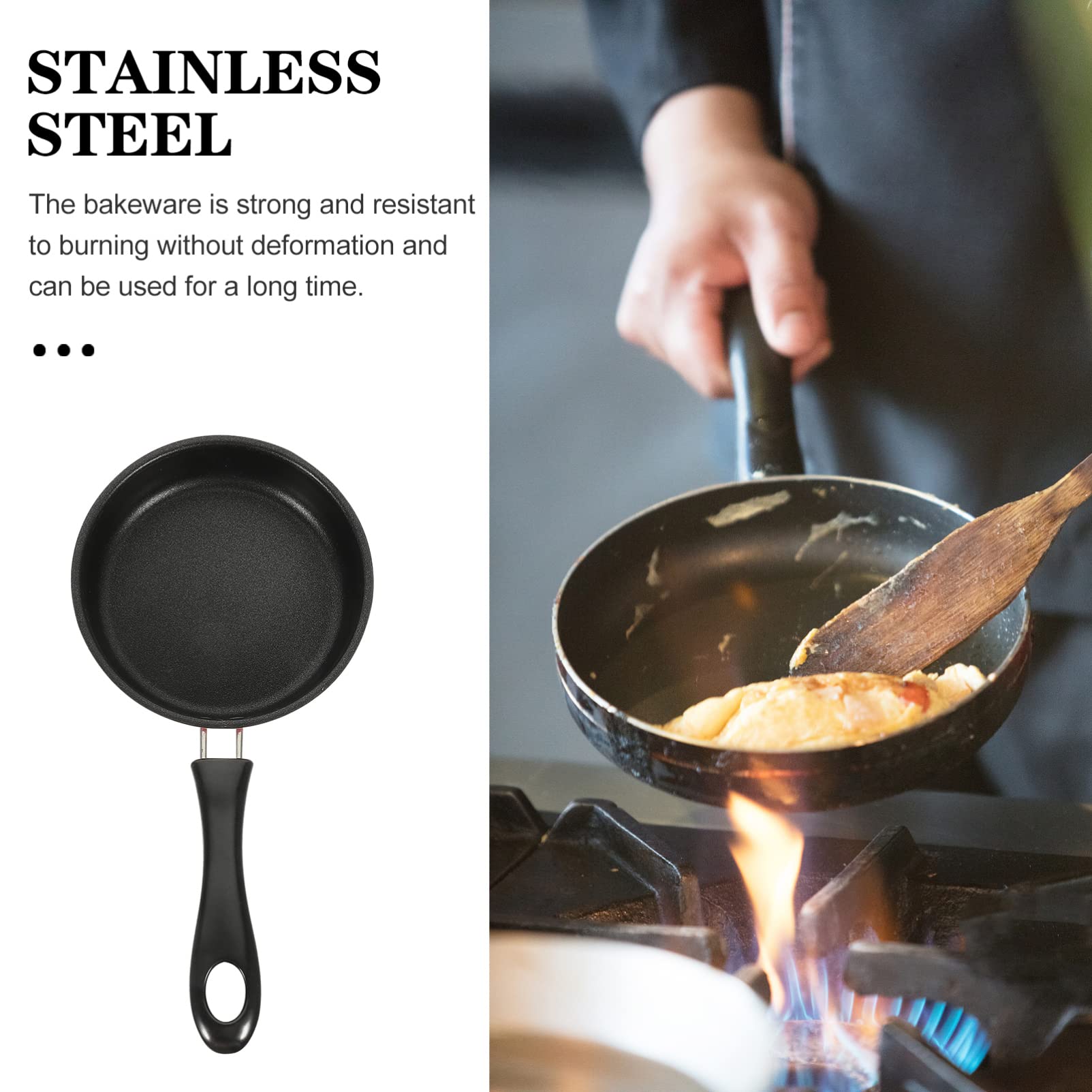 SHERCHPRY Nonstick Waffle Maker & Induction Frying Pan - Portable Electric Skillet for Eggs, Bacon, Pancakes | Perfect for Home Cooking, Camping, Picnics & BBQ | Compact Cookware with Fast Heating
