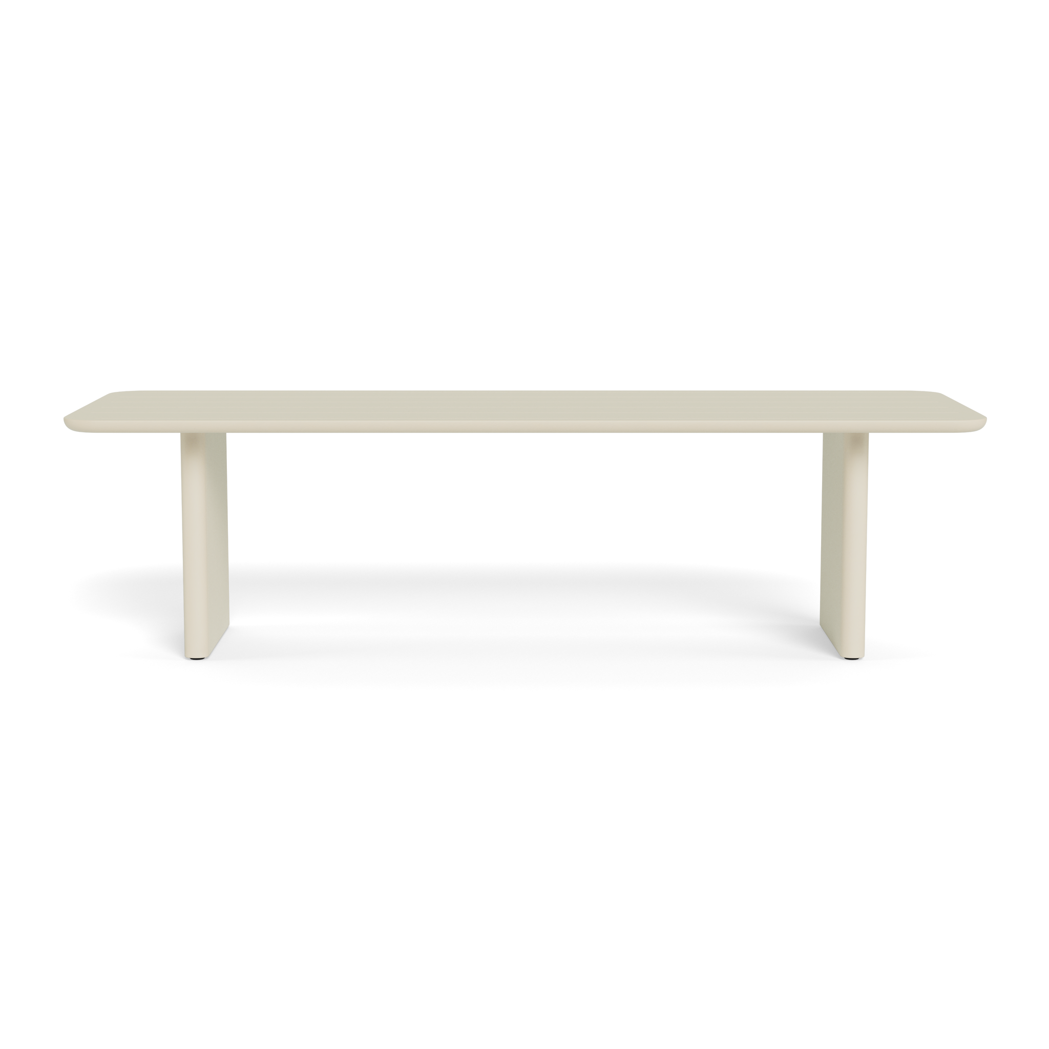 Victoria Aluminum Slatted Dining Table 108