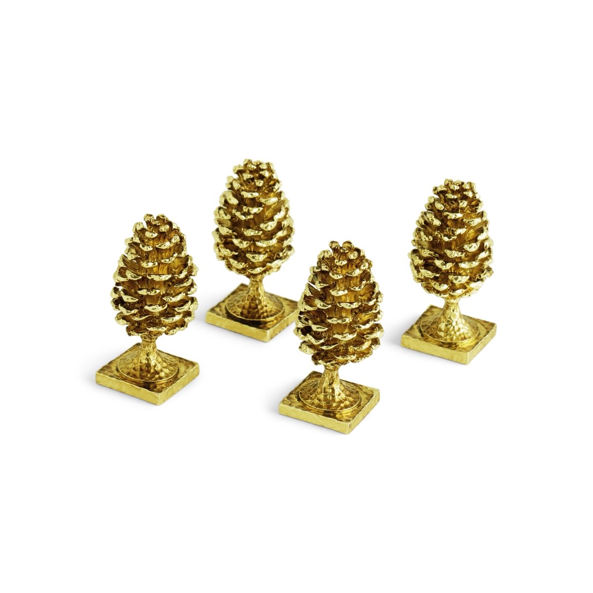 Elegant Pine Cone Place Card Holders Set - Rustic Wedding Table Decor, Holiday Dinner Party Name Card Holders for Christmas, Thanksgiving, and Fall Events