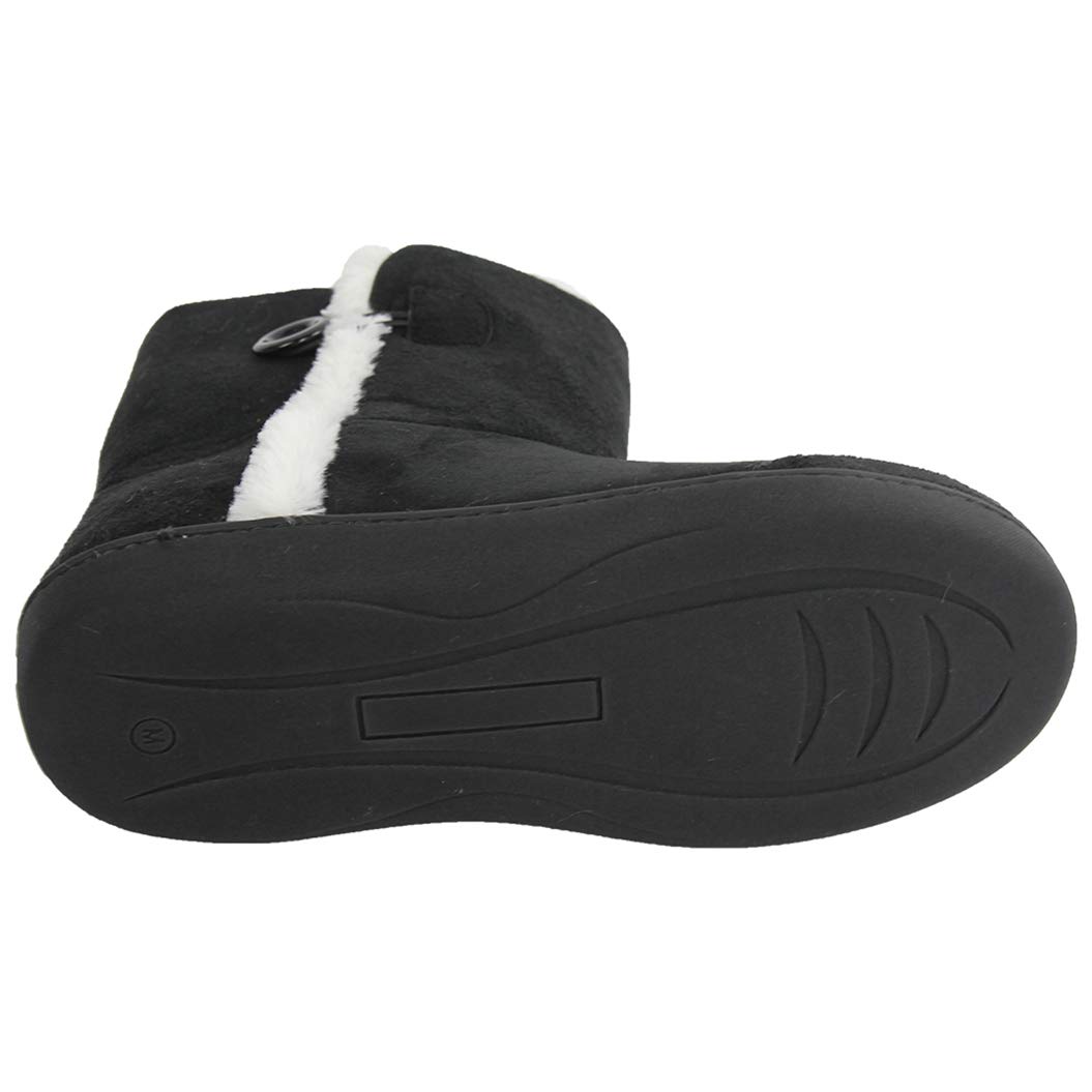 Women's Winter Warm Memory Foam House Slippers - Indoor/Outdoor Cozy Boots with Arch Support for Home, Office & Travel Comfort
