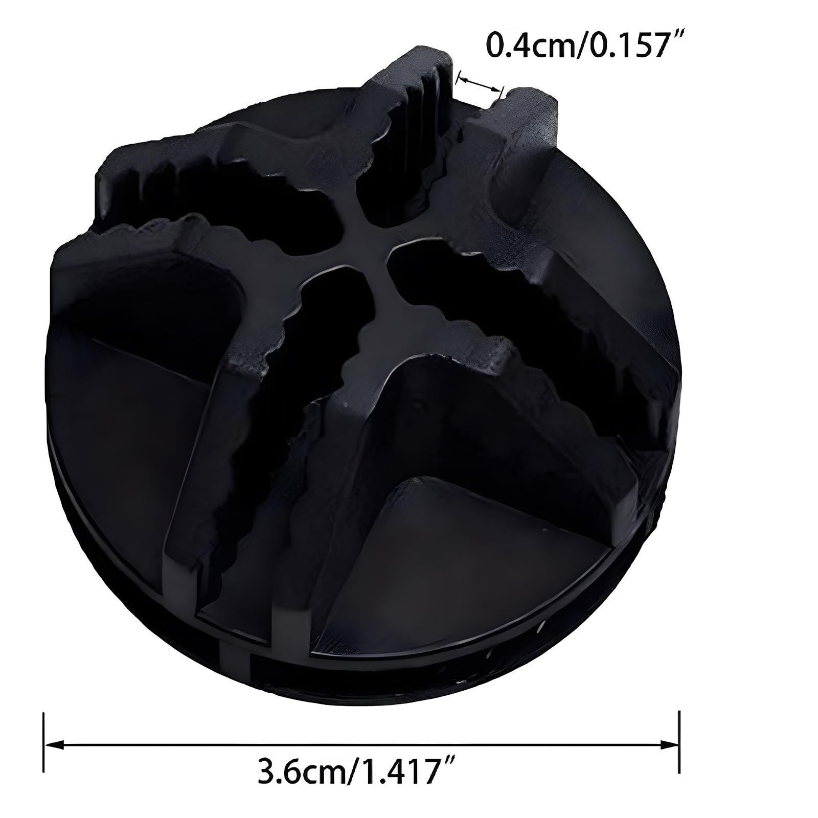 3.6cm Black Plastic Wire Cube Connectors (50pcs) - Sturdy Grid Storage Shelving & Mesh Organizer for Home, Office & Garage Organization