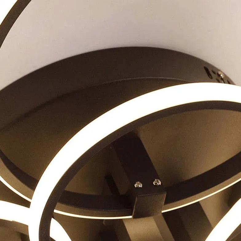 Modern LED Pendant Light with Ring Design - Stylish Ceiling Lighting for Living Room, Bedroom, and Dining Area