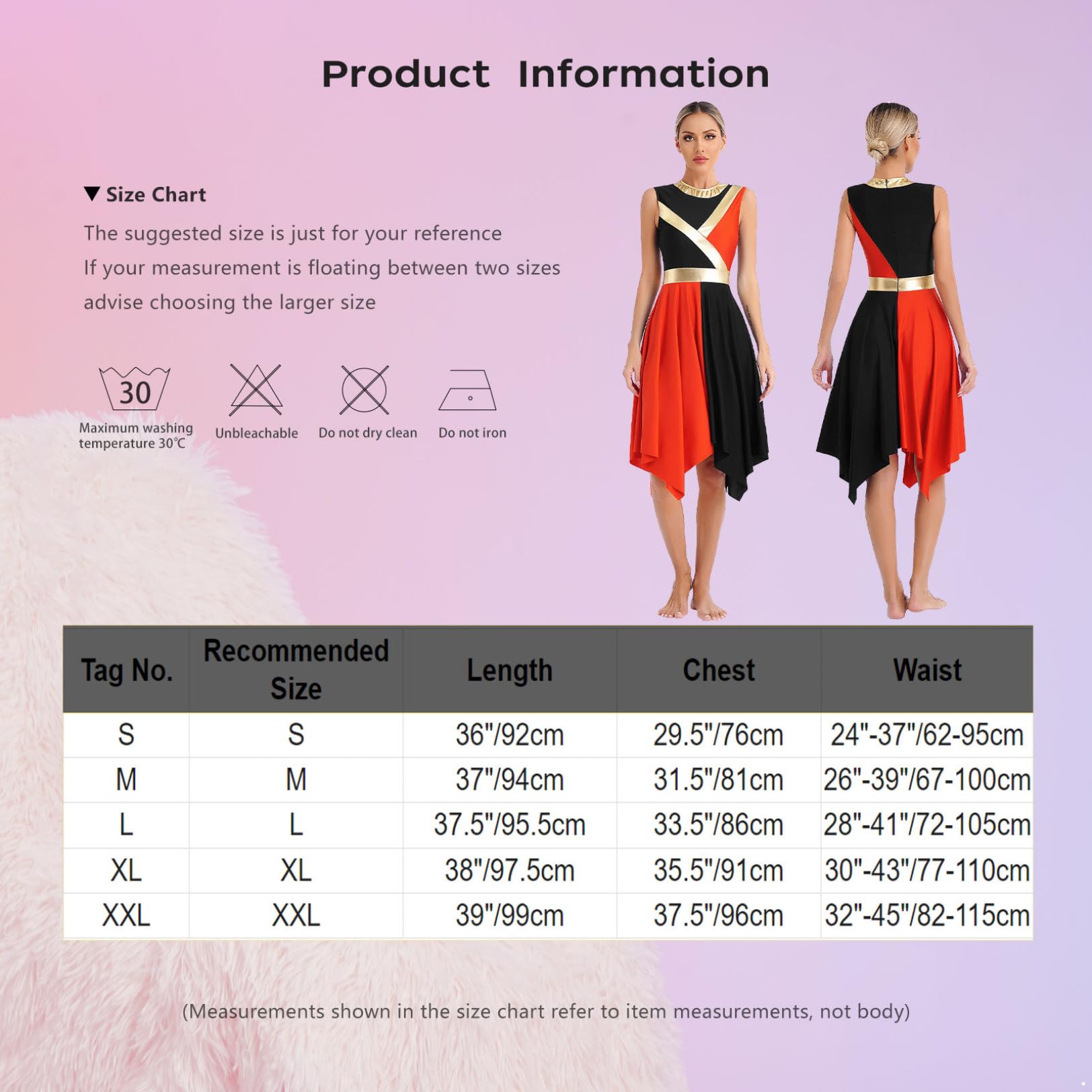Vastwit Women's Color Block Liturgical Dancewear - Sleeveless Praise & Worship Dance Dress with Overlays for Church Performances and Spiritual Events