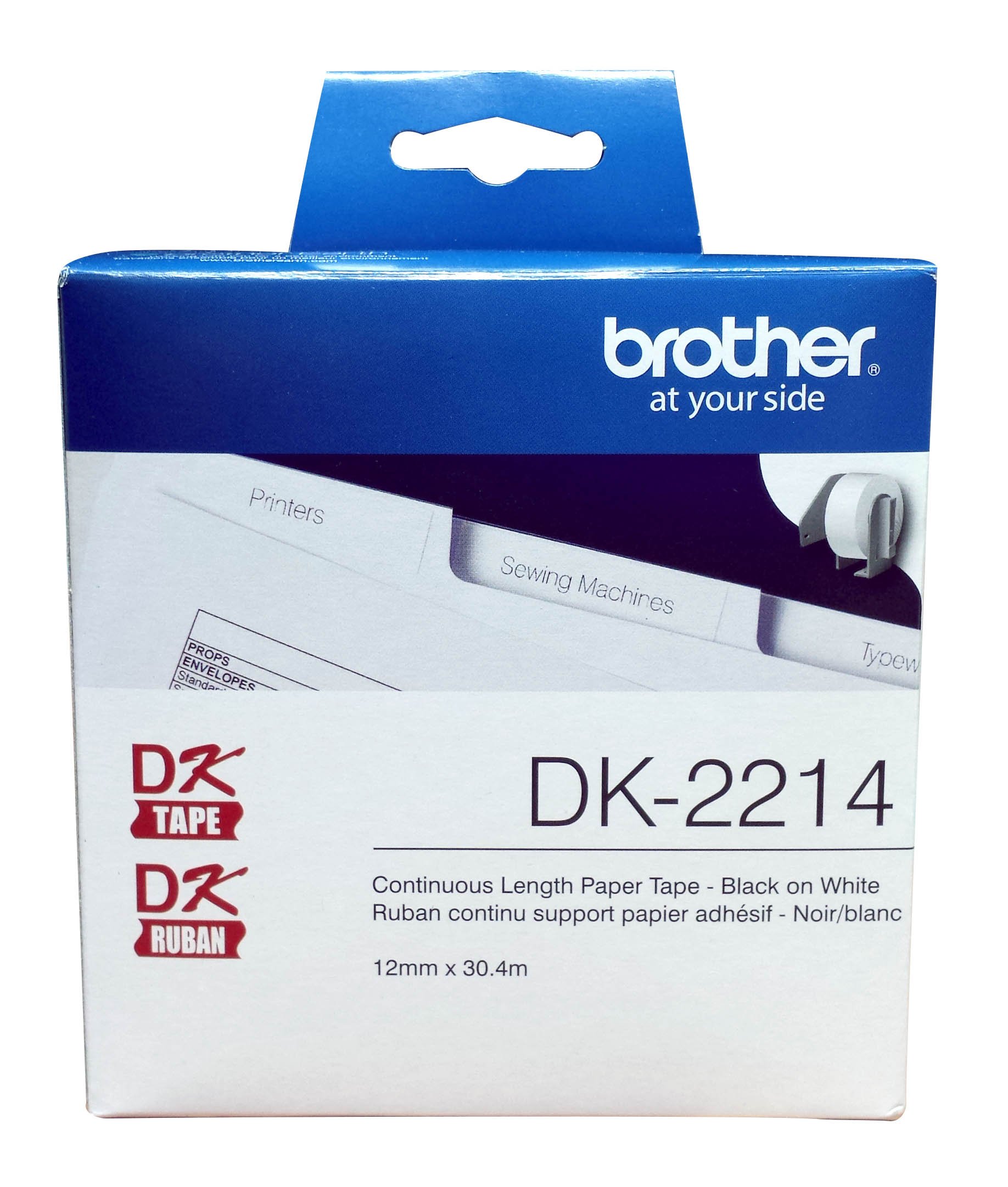 Brother Genuine DK-2214 Continuous Label Tape - 0.47