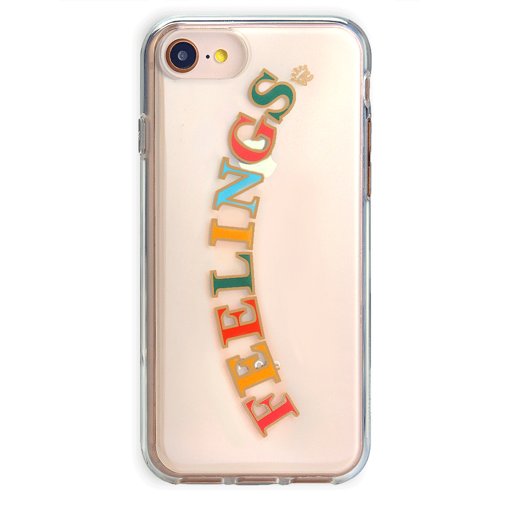 Feelings Clear iPhone Case - Ultra Slim Protective Cover for iPhone [Model] - Shatterproof & Scratch-Resistant - Perfect for Everyday Use, Travel, and Work