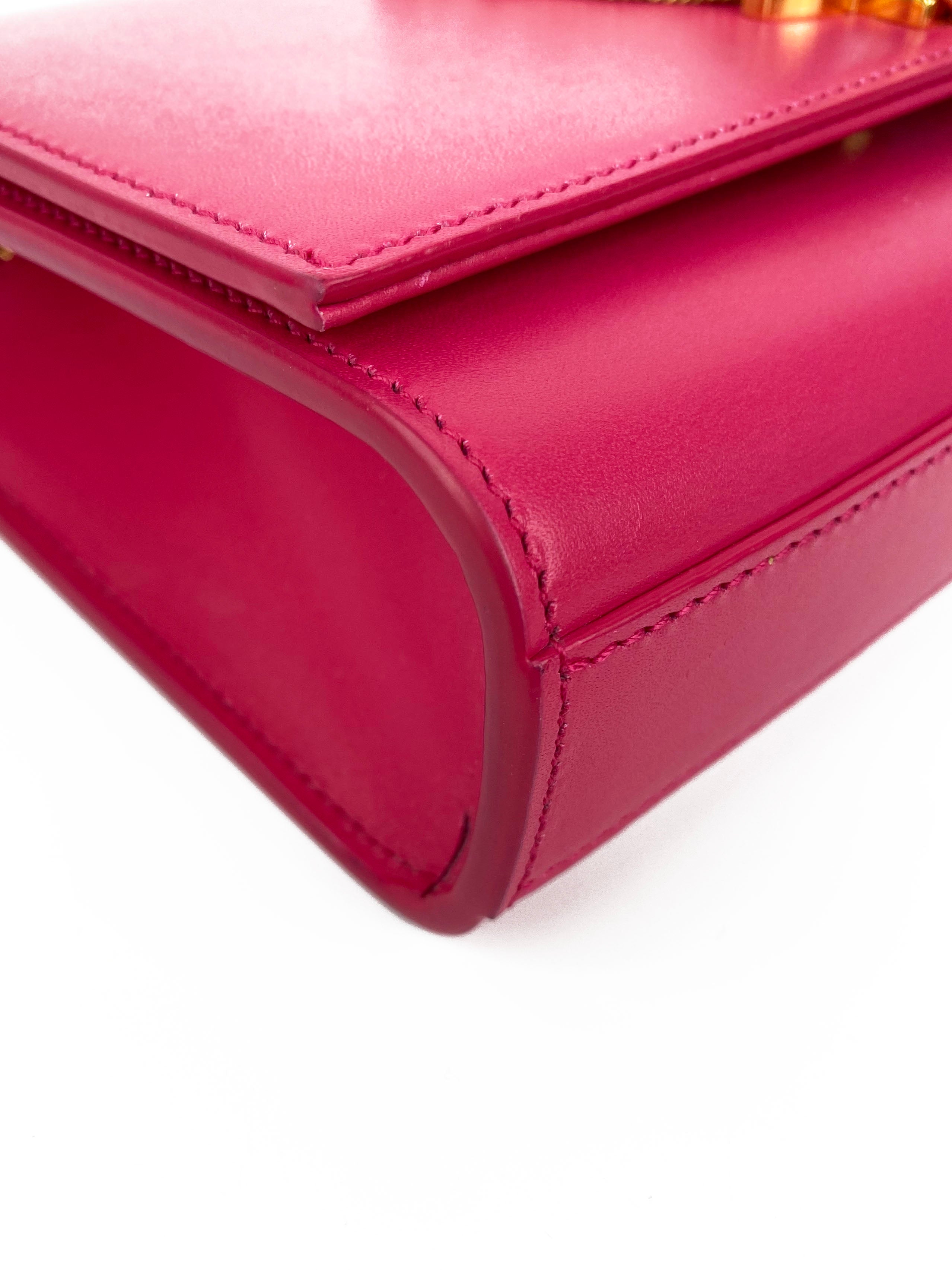 Saint Laurent Small Hot Pink Kate Bag - Luxury Crossbody Purse for Women | Perfect for Evening Parties, Date Nights & Special Occasions