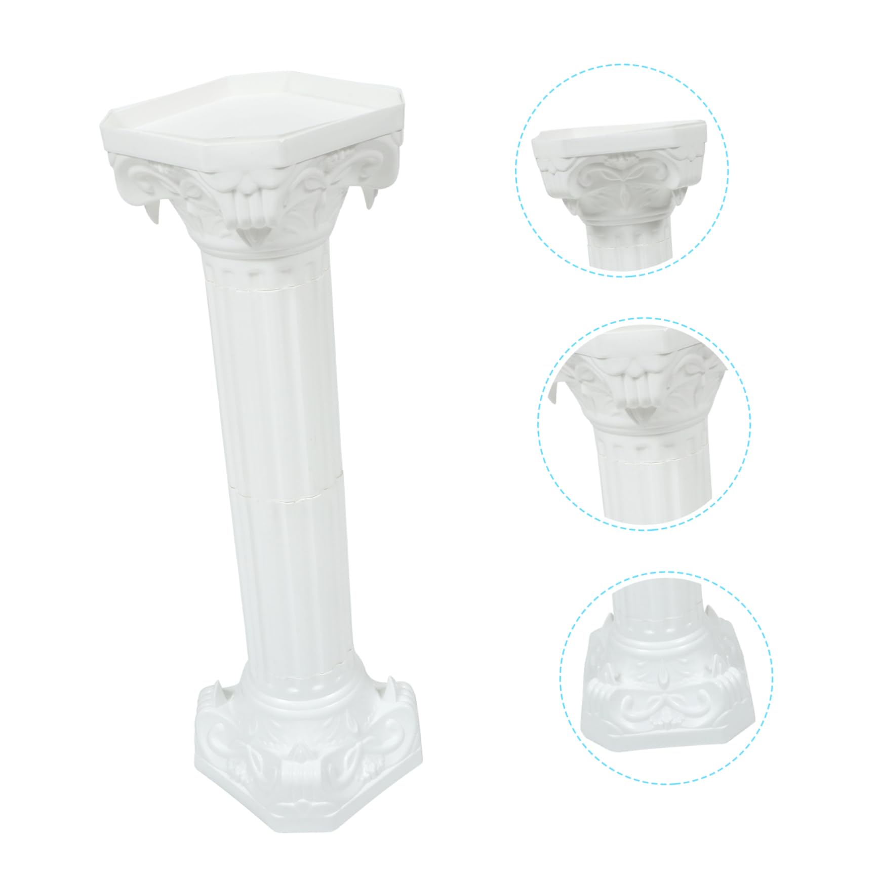Yardwe Tall Roman Greek Column Plant Stand - Durable Plastic Flower Pot Holder, Wedding Table Decor, Home & Garden Statue for Indoor/Outdoor Decor | Perfect for Living Room, Patio, and Event Centerpieces