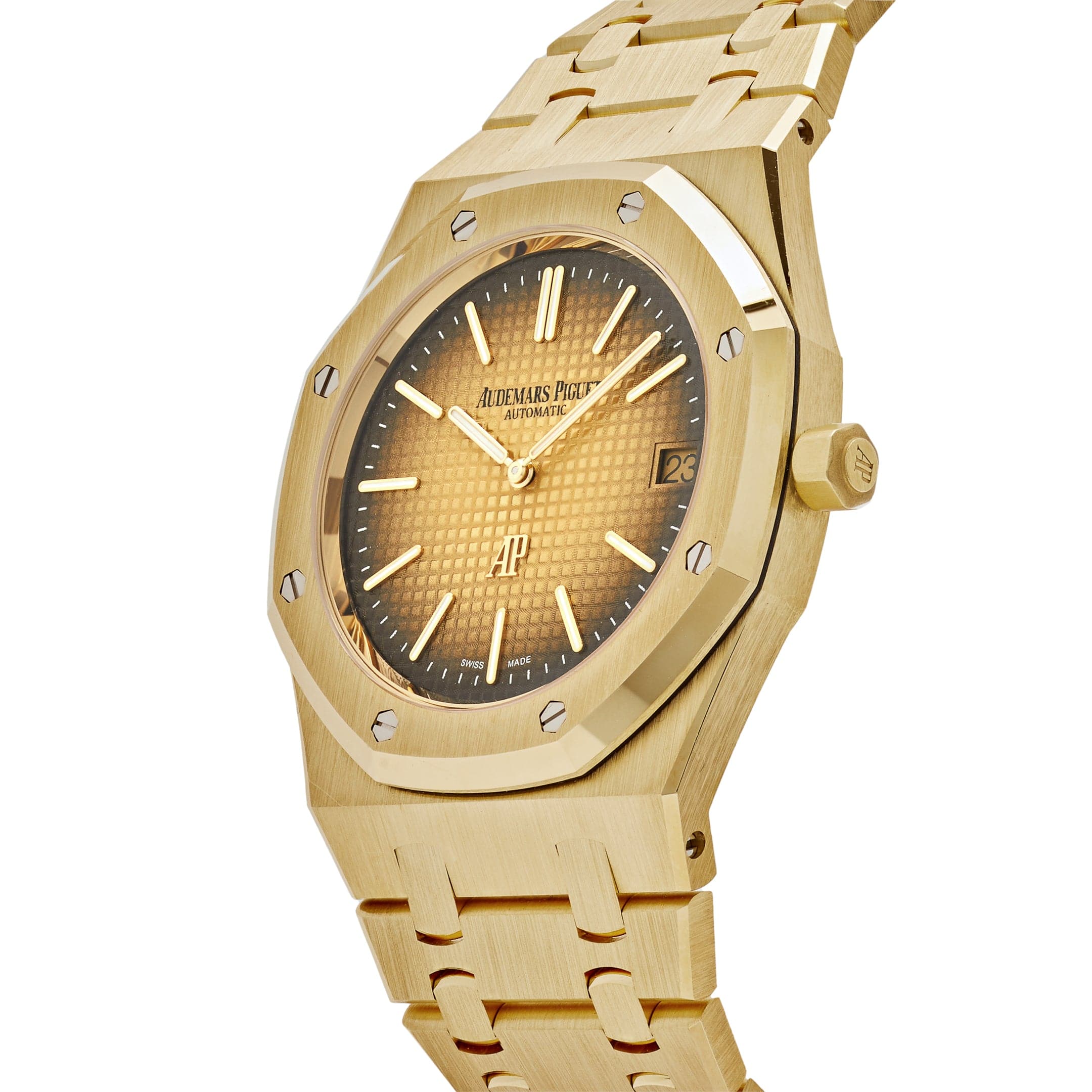 Audemars Piguet Royal Oak 16202BA.OO.1240BA.02 'Jumbo' Extra Thin Yellow Gold Men's Watch (2023) - Luxury Timepiece for Business, Gala & Special Occasions