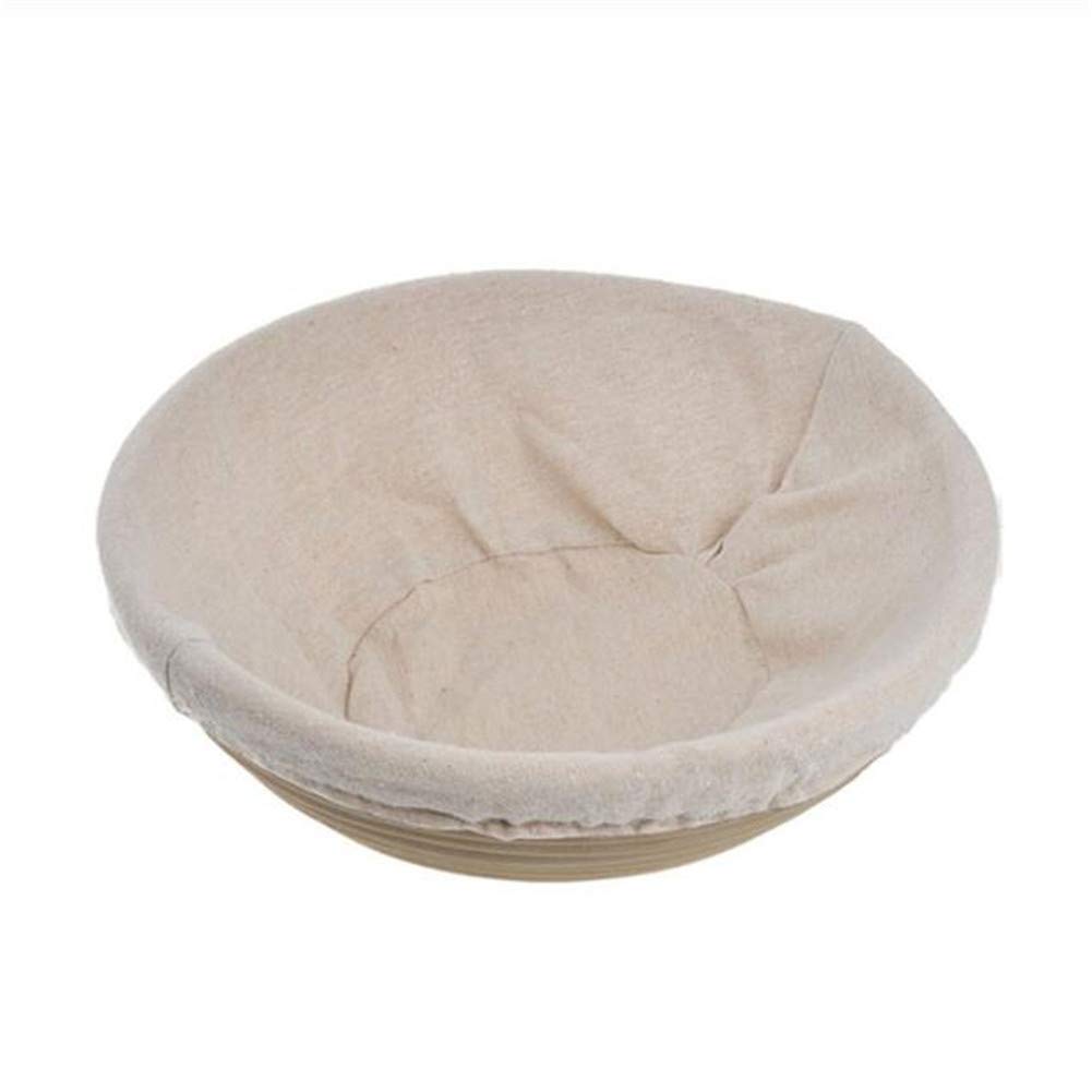 1 Pcs Round Bread Proofing Basket, Rattan Banneton Brotform - 21x7cm Dough Rising Basket for Sourdough, Artisan Bread Baking | Perfect for Home Bakers & Professional Bakeries | Great for Bread Making, Fermentation & Proofing Process