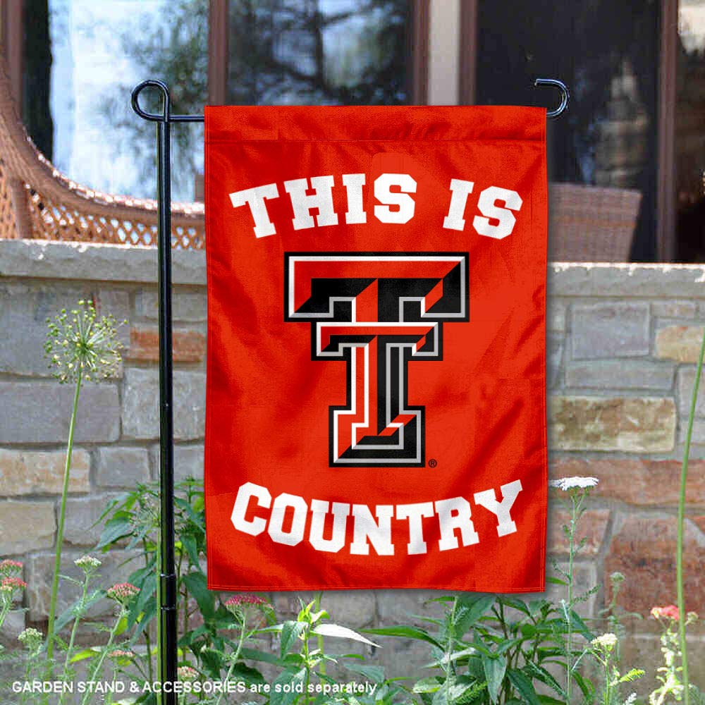 Texas Tech Red Raiders Garden Banner Flag - This is Red Raiders Country - Perfect for Game Day, Tailgating, and College Football Decorations