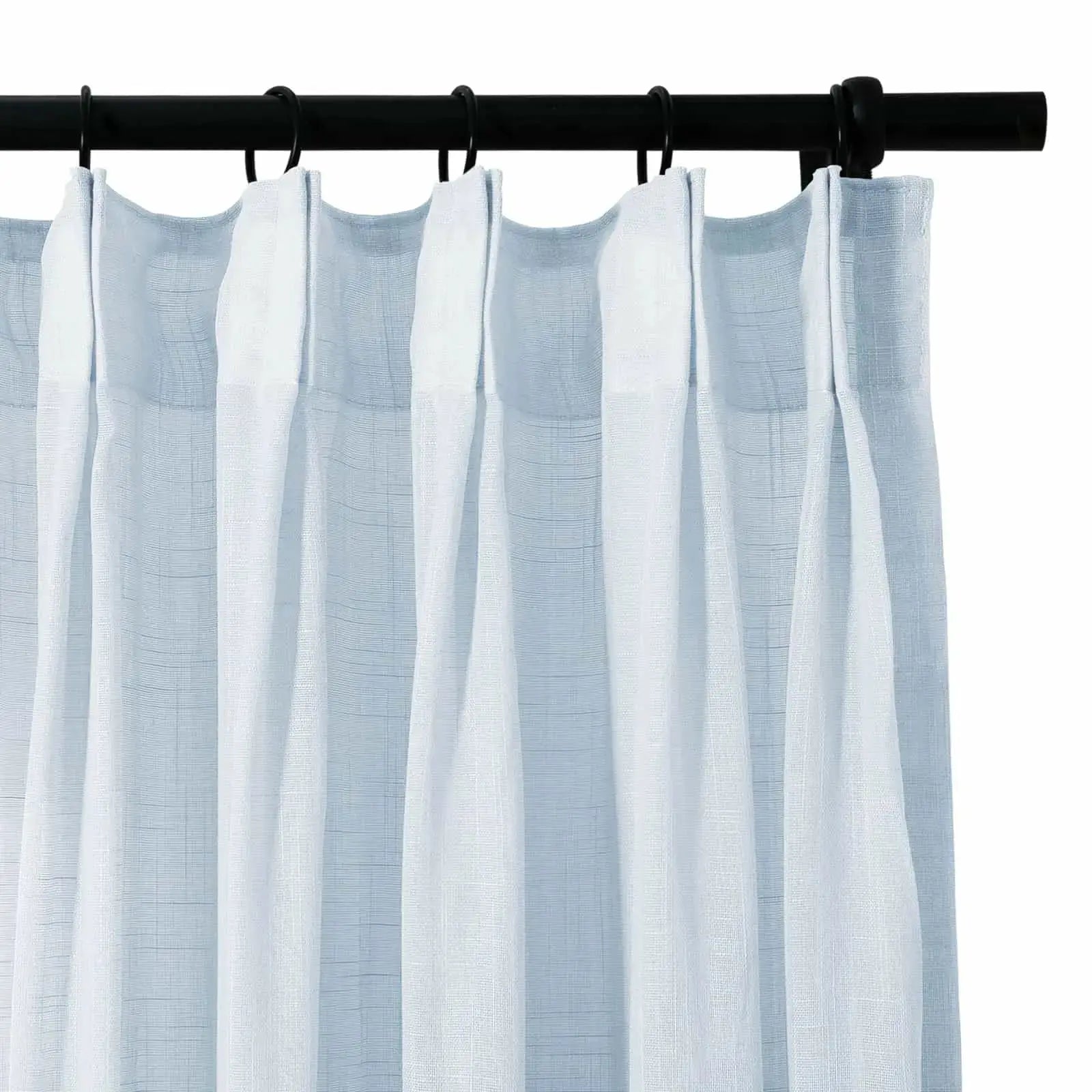 Flynn Airy Lightweight Sheer Curtain Pleated - Elegant Window Treatment for Living Room & Bedroom Decor