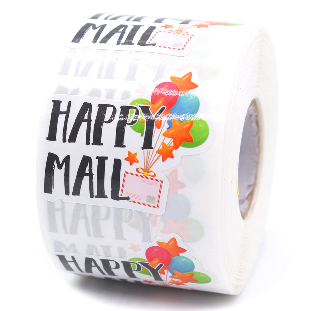 500 PCS Funny Happy Mail Business Stickers - Thank You Stickers & Envelope Shipping Labels for Small Business | Perfect for Packaging, Etsy Shops & Customer Appreciation Gifts