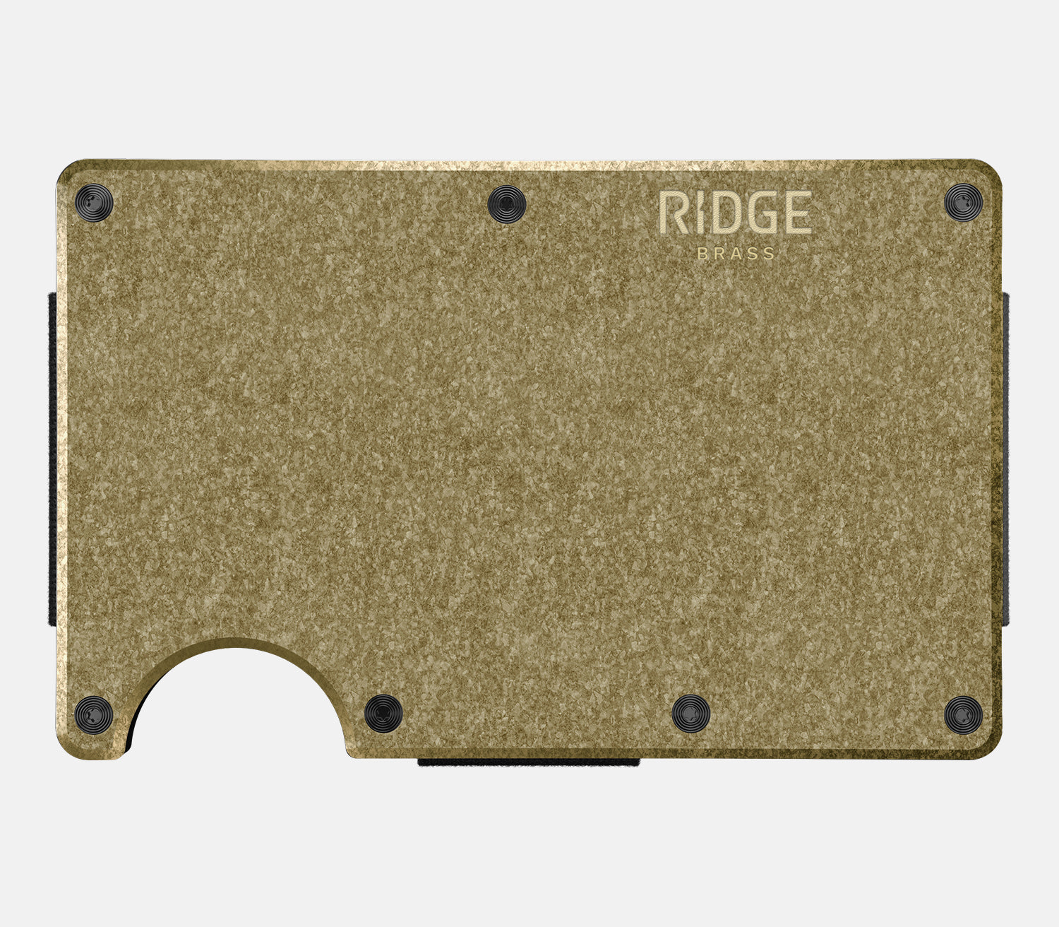 Premium Ridge Wallet - Slim RFID Blocking Brass Metal Wallet for Men | Minimalist Front Pocket Wallet | Perfect for Travel, Everyday Carry & Gifts