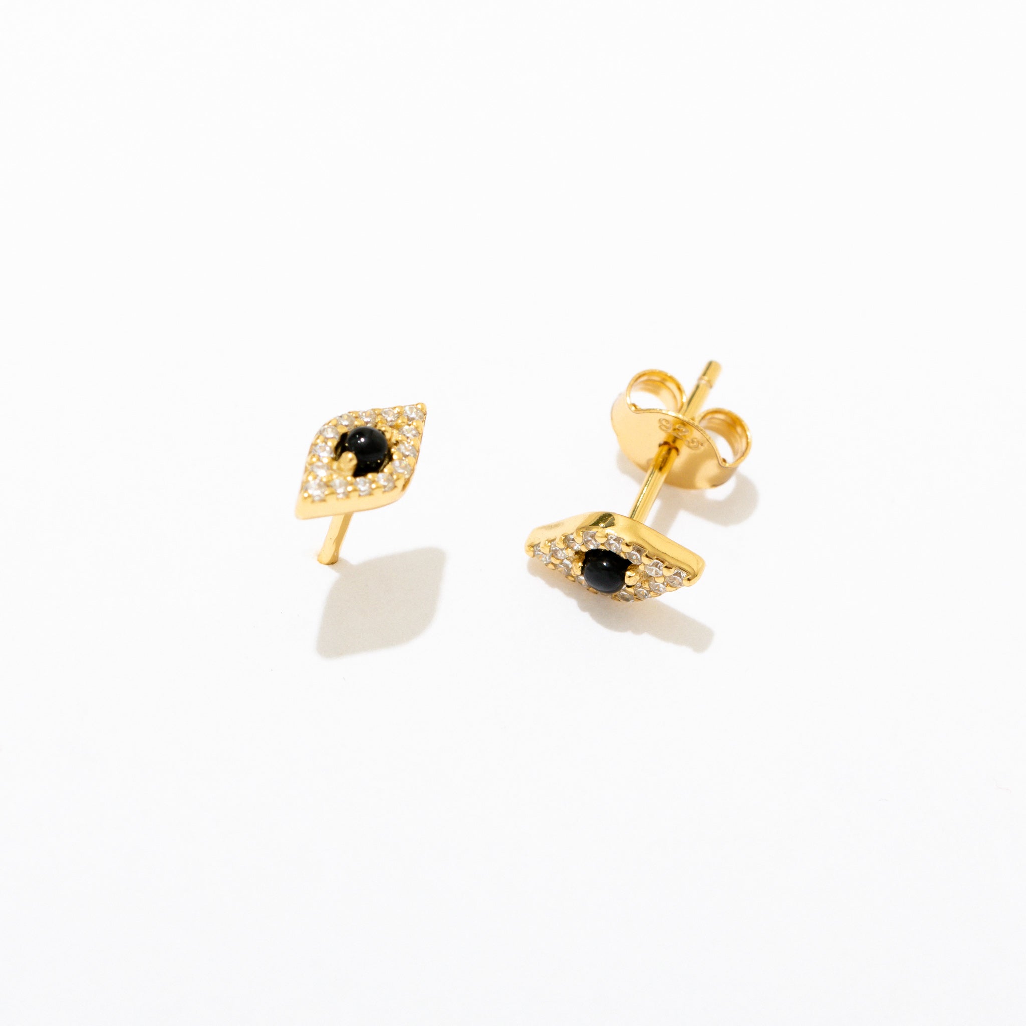 Evil Eye Stud Earrings for Women - Protection Jewelry, Hypoallergenic Stainless Steel - Perfect for Everyday Wear, Gifts & Spiritual Healing