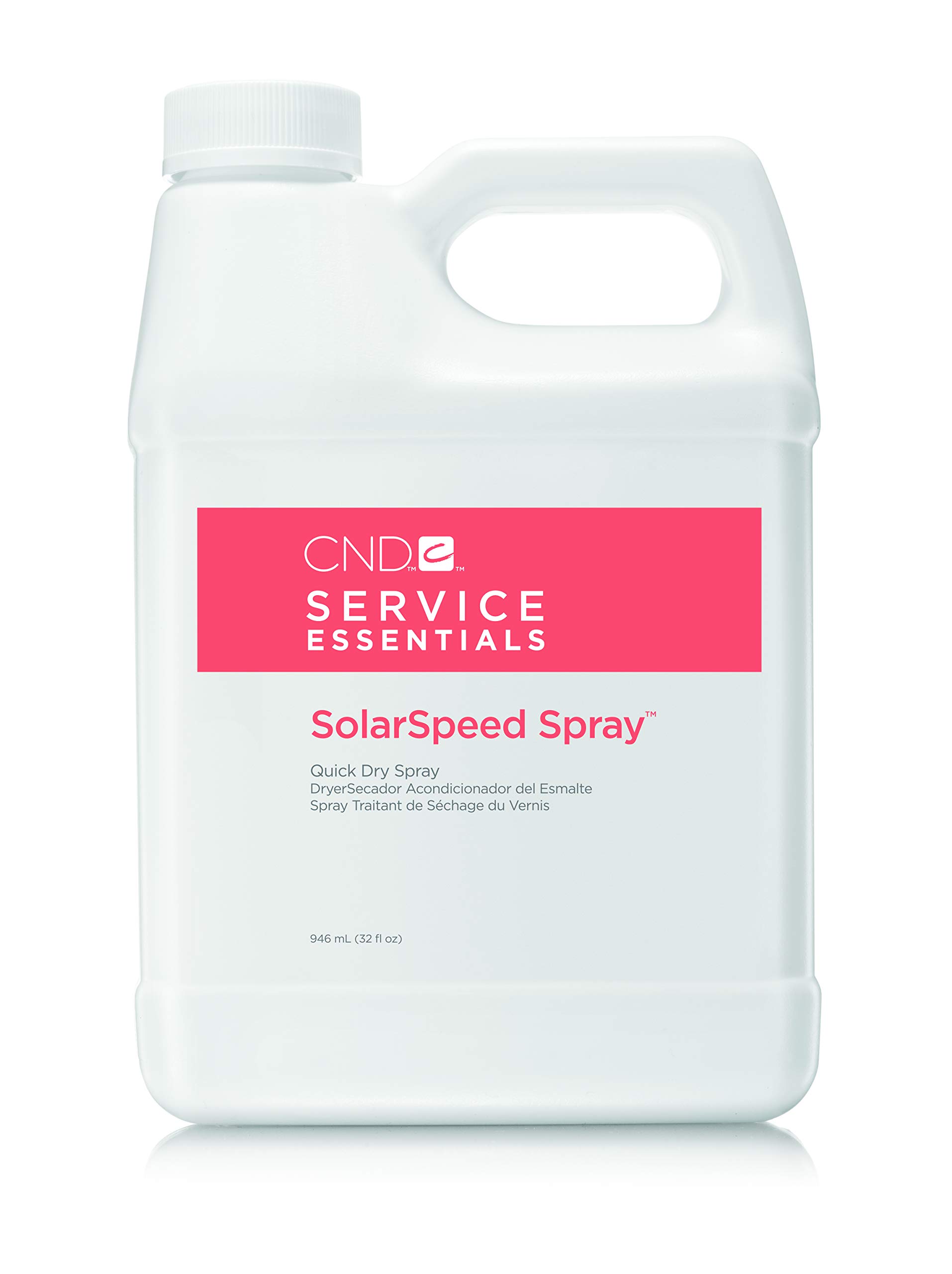 CND Solar Speed Spray Nail Dryer - 32 oz (946 ml) Fast Drying UV/LED Gel Polish Top Coat for Manicures & Pedicures - Professional & At-Home Nail Care - Perfect for Salon Use, DIY Nail Art, and Quick Nail Polish Drying at Home - Ideal for Nail Salons, Home Manicures, Bridal Nail Prep, and On-The-Go Touch Ups