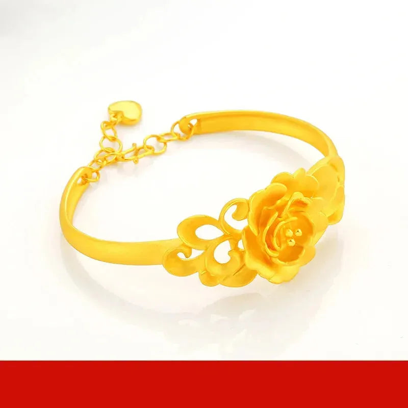 24K Pure Gold Bracelet 999 Solid Gold Bangle - Elegant Butterfly Design, Classic & Trendy Jewelry for Women | Perfect Gift for Anniversary, Birthday & Special Occasions