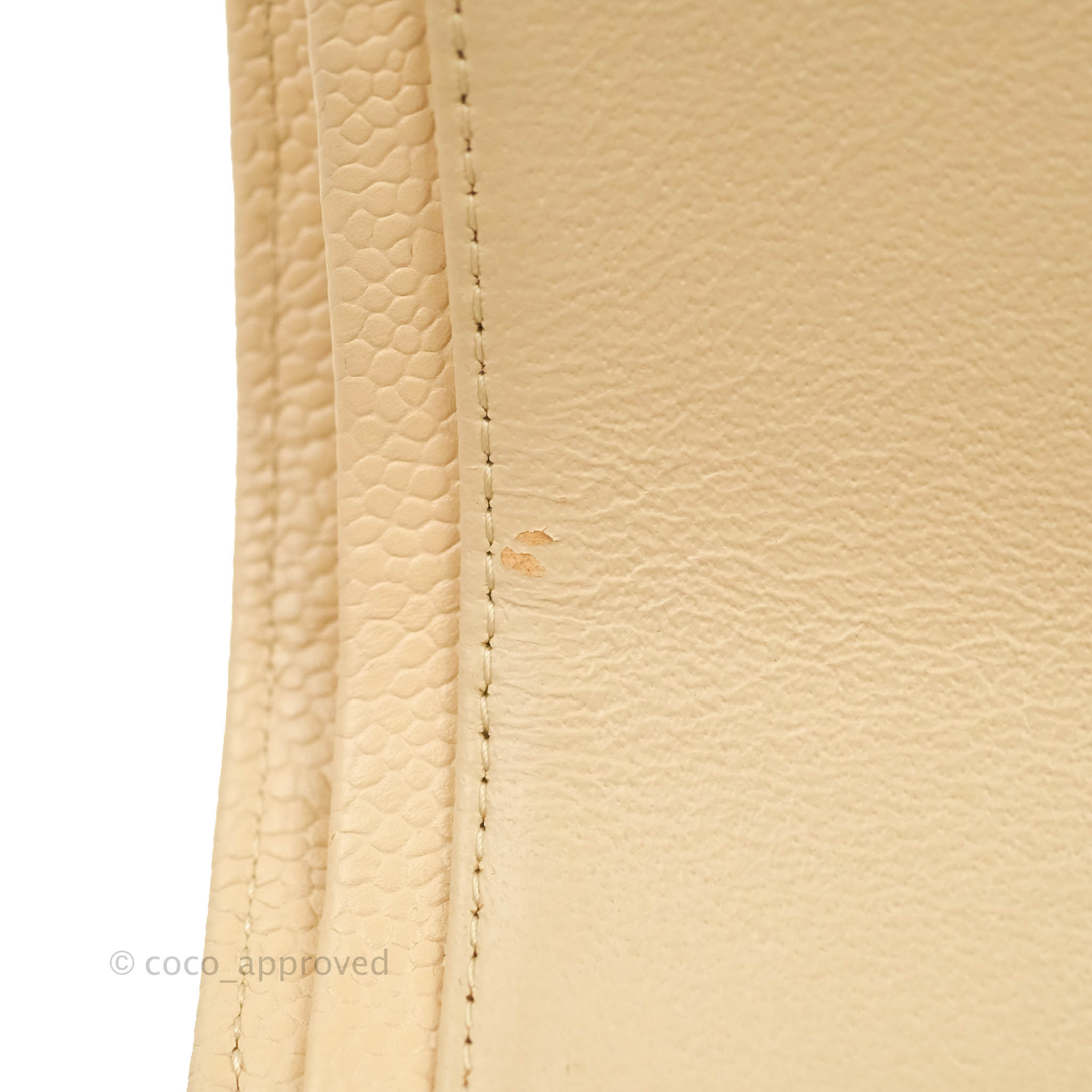 Chanel Classic M/L Medium Flap Bag - Quilted Beige Caviar Leather with Gold Hardware | Luxury Shoulder Bag for Women, Perfect for Work, Parties & Special Occasions