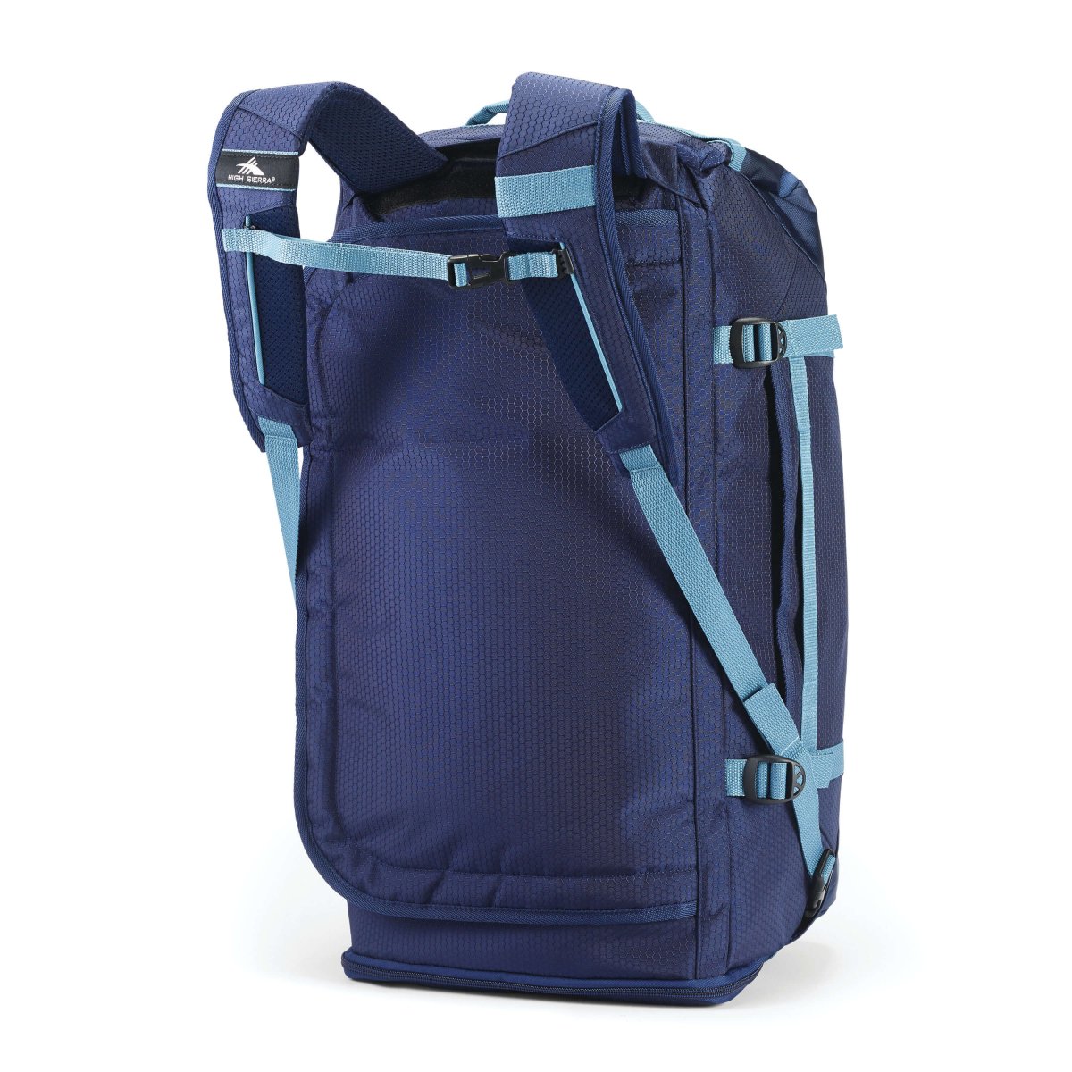 High Sierra Fairlead Collection Convertible Duffle Bag - Water-Resistant Travel Duffel with Backpack Straps for Gym, Camping & Weekend Getaways
