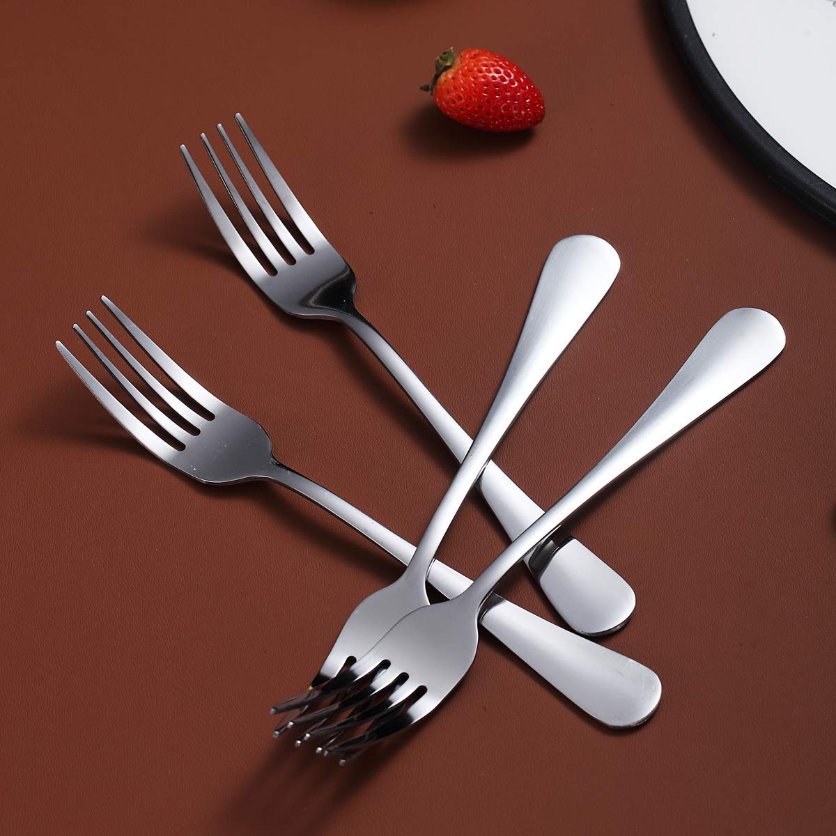 6-Piece Stainless Steel Mirror Finish Dinner Fork Set - Berglander 7.9