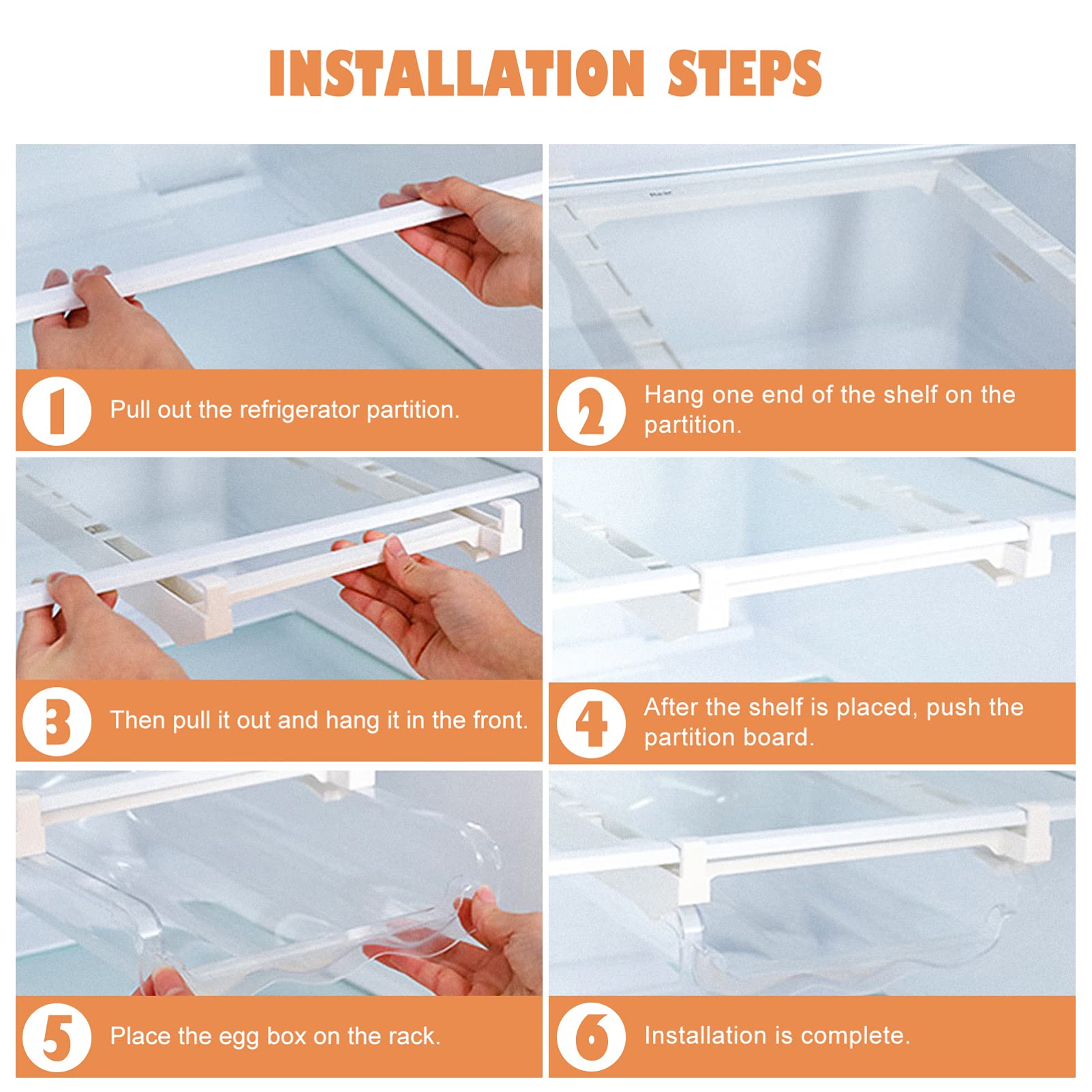 1 Set Clear Household Egg Holder - Practical Egg Storage Container for Freezer, Crisper Drawer & Countertop - Keeps Eggs Fresh & Organized for Kitchen, Fridge & Pantry Use