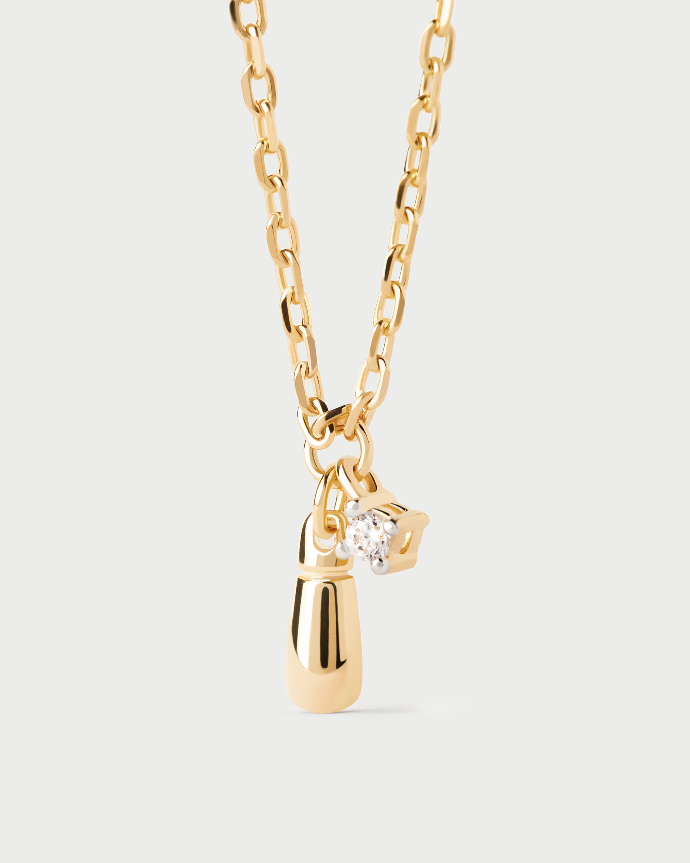 Kira Necklace for Women - Elegant Gold Plated Pendant with Cubic Zirconia - Perfect for Parties, Weddings & Everyday Wear