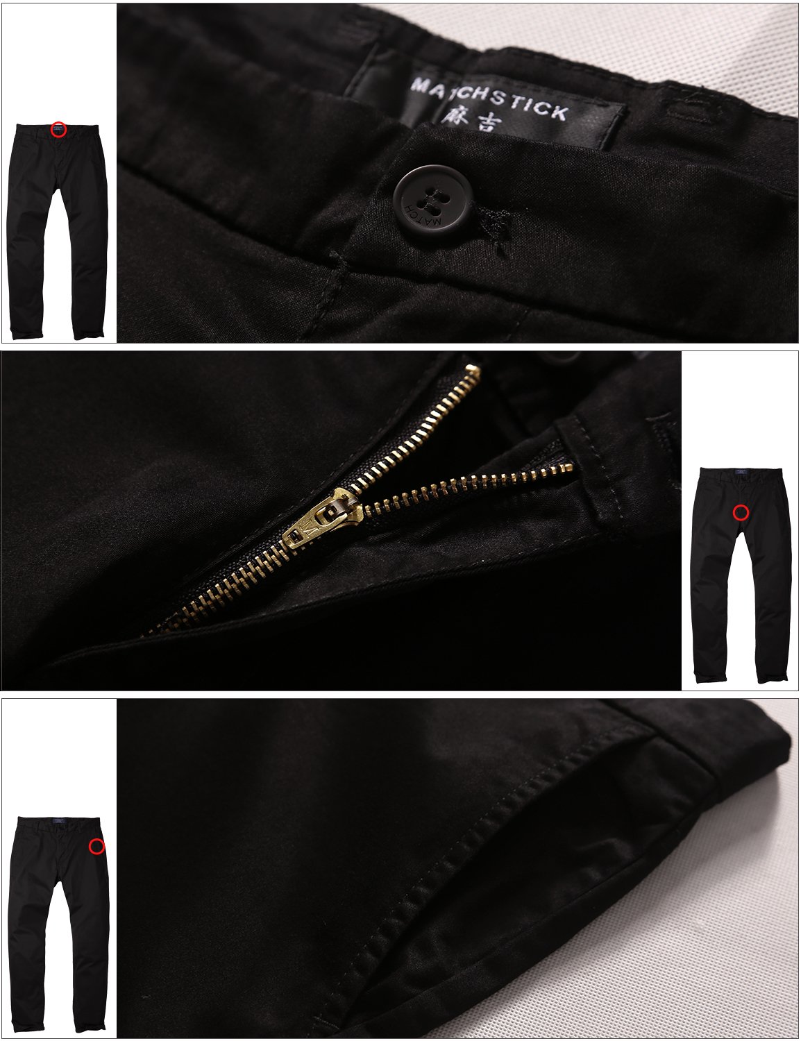 Men's Slim Fit Stretch Tapered Casual Pants - Comfortable & Stylish for Work, Travel & Everyday Wear