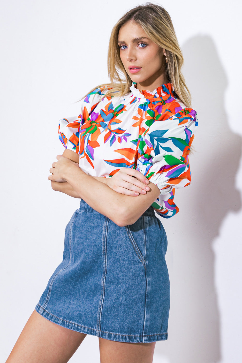Brave New World Woven Top for Women - Stylish Casual Blouse for Everyday Wear | Perfect for Office, Dating & Weekend Outfits