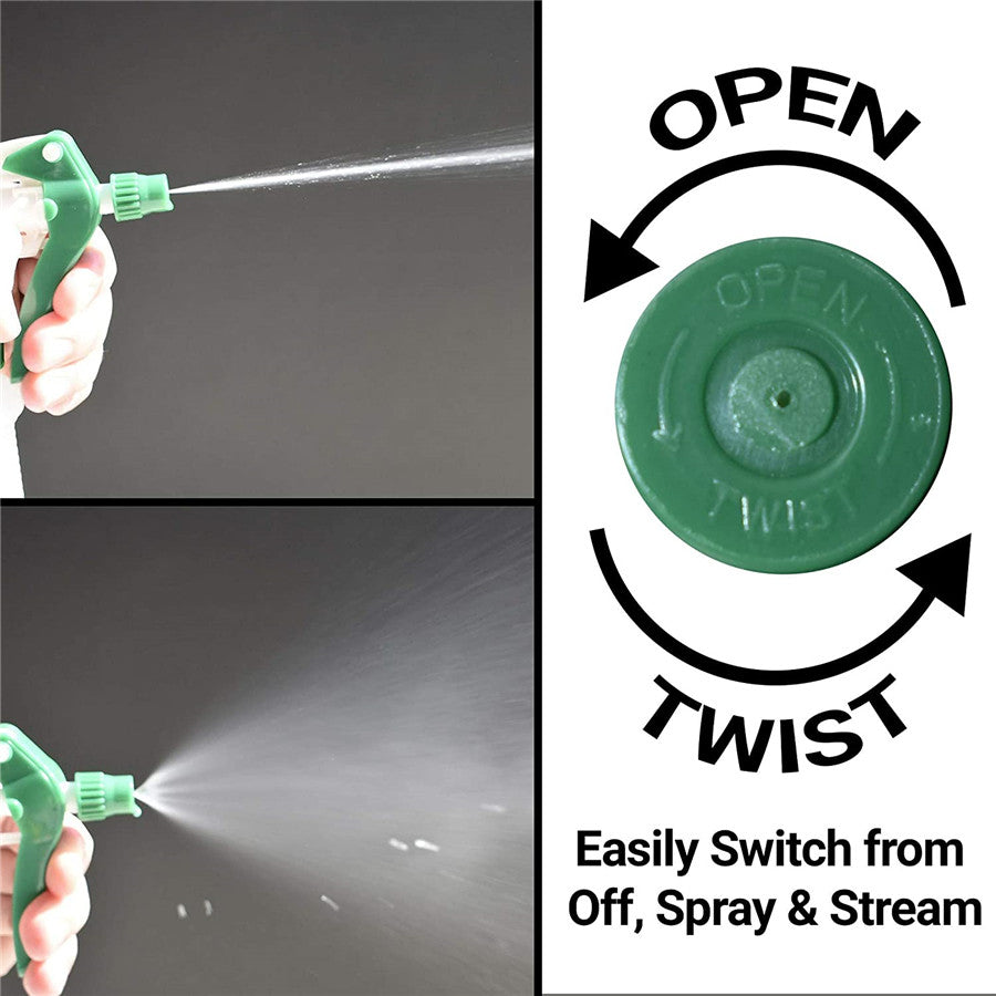 Heavy Duty Trigger Sprayers - 28/400 Thread, Pack of 12 - Perfect for Cleaning, Gardening & Lawn Care