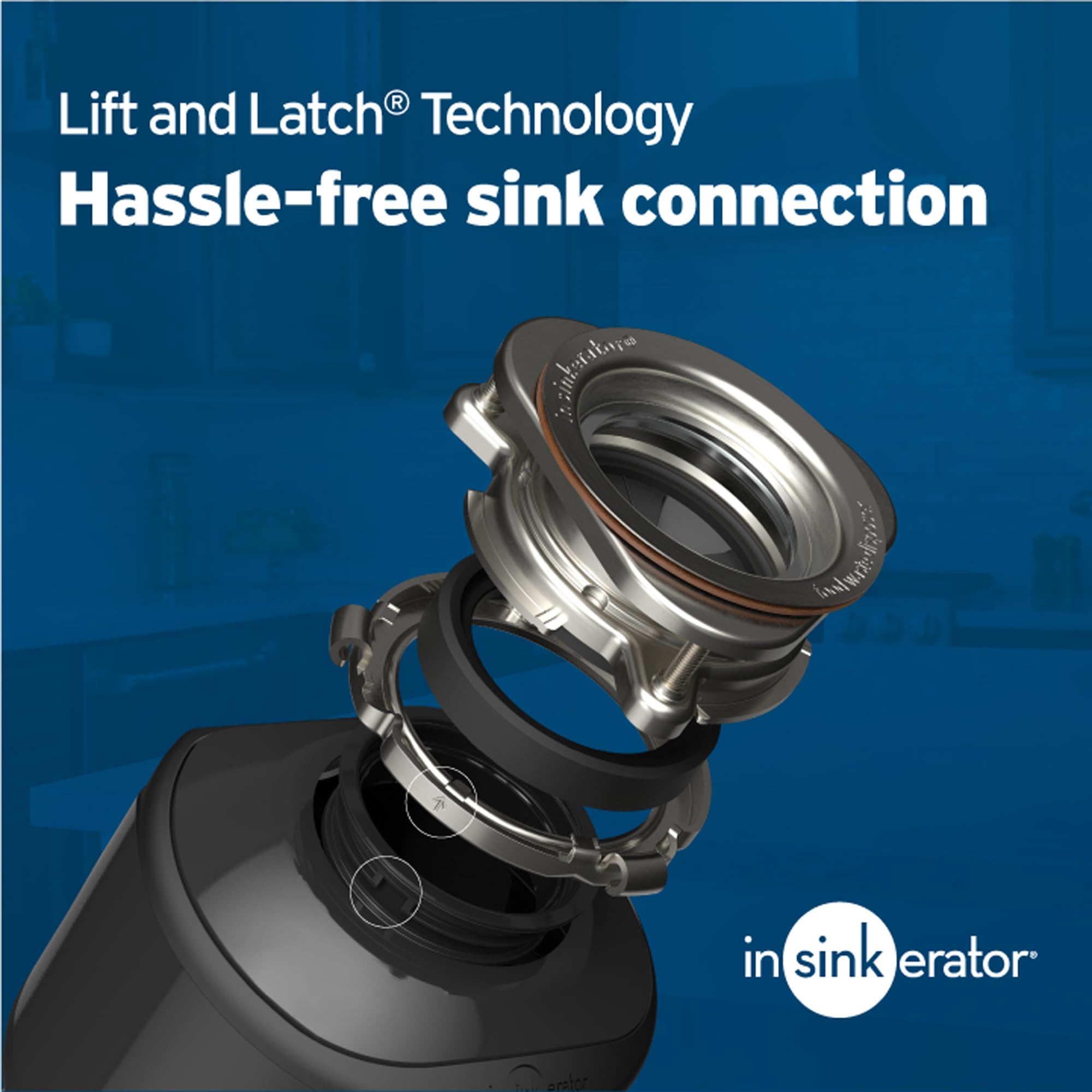 InSinkErator Badger 5 Garbage Disposal - 1/2 HP Continuous Feed Kitchen Waste Disposer - Perfect for Home Kitchens & Sustainable Food Waste Management