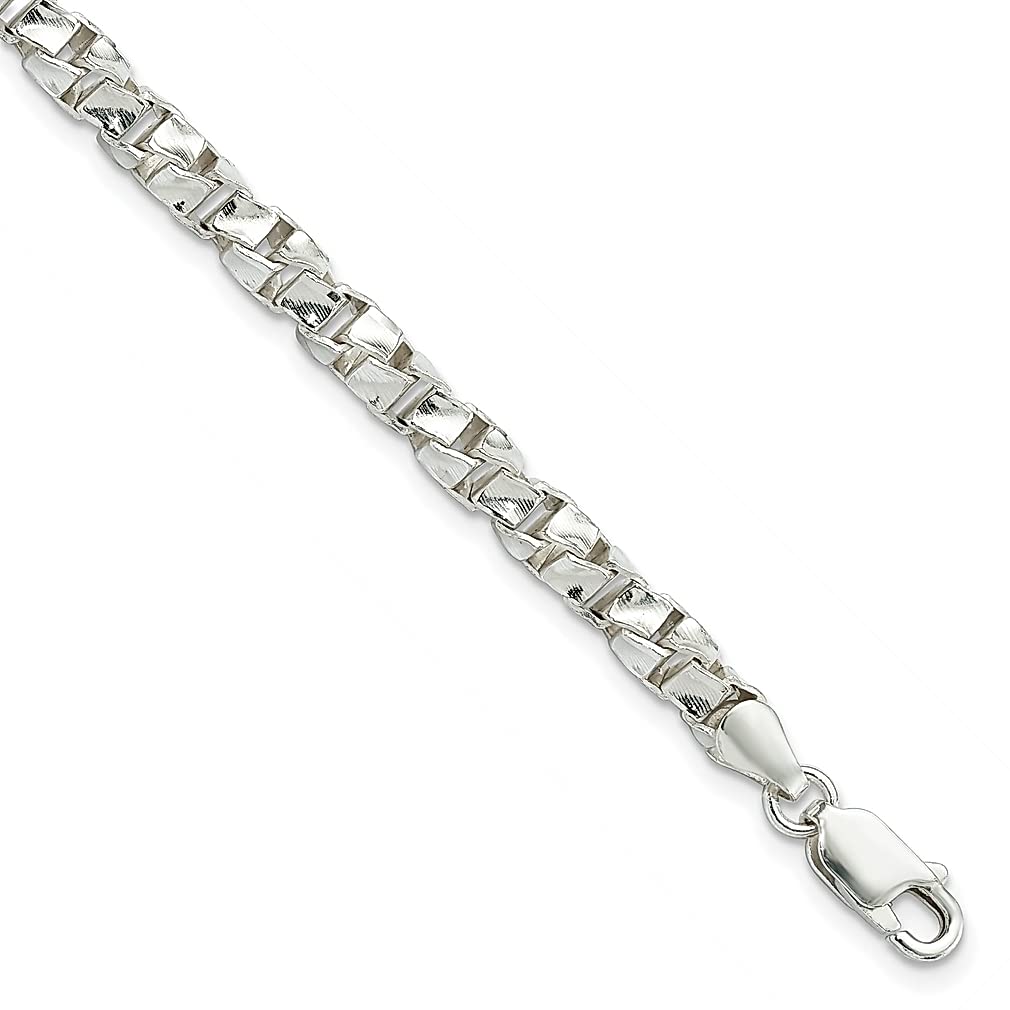 925 Sterling Silver 4.5mm Twisted Box Cuban Link Chain Necklace - 20 Inch Women's Jewelry with Pendant Charm - Elegant Gift for Her - Perfect for Parties, Weddings & Everyday Wear