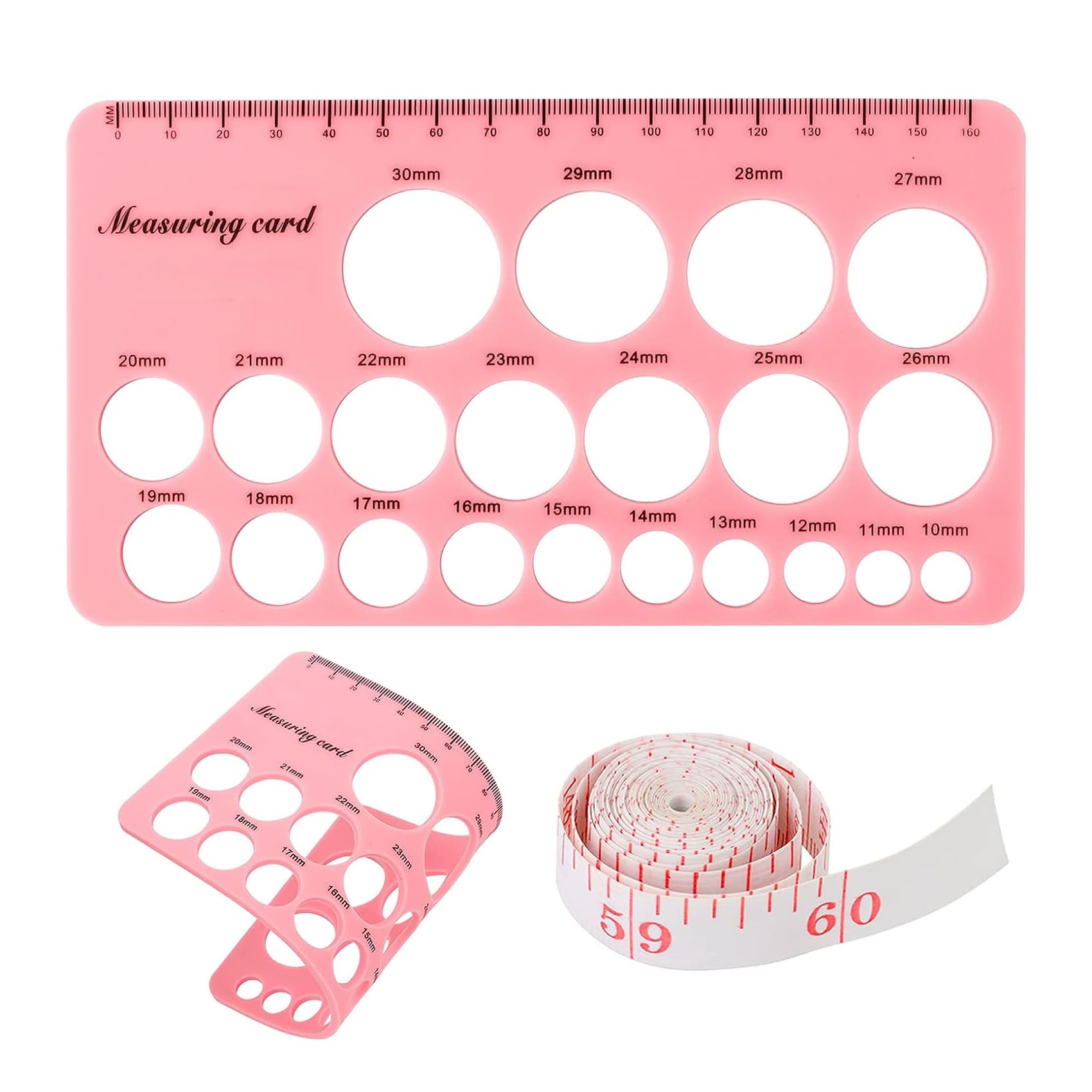 Accurate Nipple Flange Sizing Kit - Breast Pump Flange Measurement Tool with Nipple Ruler for Perfect Fit (Pink) | Essential for Comfortable Breastfeeding & Pumping Sessions