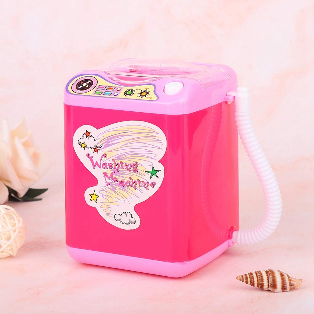Electric Makeup Brush & Sponge Cleaner Machine - Automatic Cosmetic Tool for Kids & Adults, Rose Red | Perfect for Home, Salon, Travel & Gift Giving