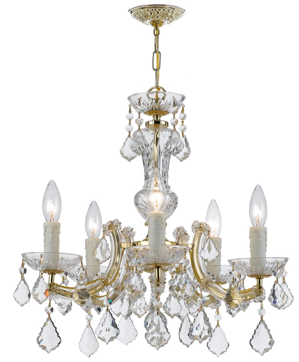 Crystorama 5221-BH Blush Finish Tulip Glass Murano Crystal Wall Sconce - Elegant Lighting Fixture for Bedroom, Living Room & Hallway Decor