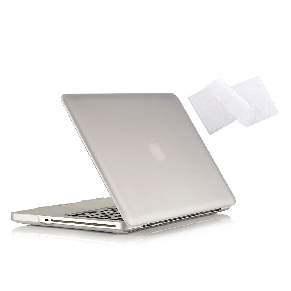 Frost White Hard Plastic Case & Keyboard Cover for MacBook Pro 13 Inch (2010-2012 Models A1278) - Durable Protection for Older MacBook Pro with CD-ROM Drive | Perfect for Work, Travel & School Use
