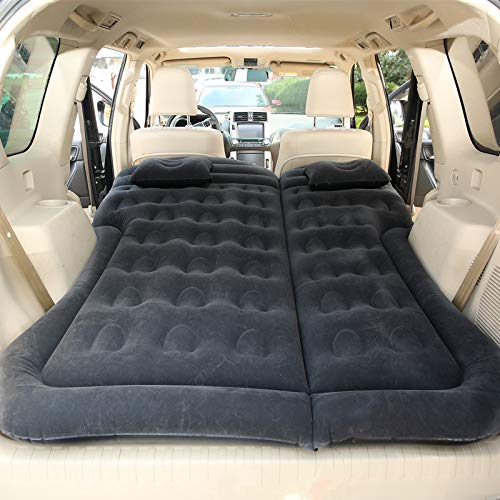 Inflatable Car Air Mattress for SUV & Camping - Portable Travel Bed for Adults & Kids with Electric Air Pump (Black) - Perfect for Road Trips, Camping & Outdoor Adventures
