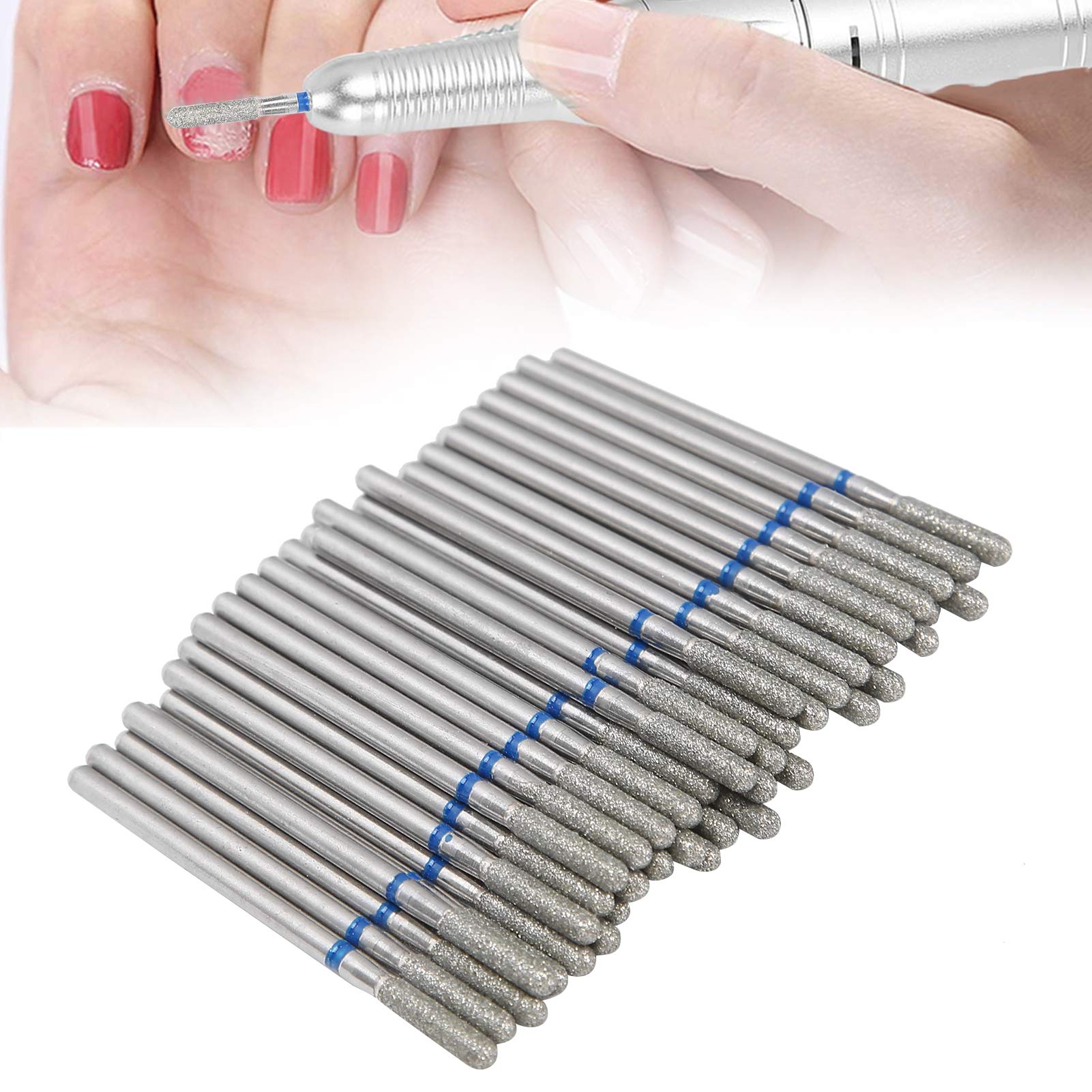 50PCS Professional Nail Drill Bits Set - Acrylic Gel Nail Cutter, Cuticle Polisher & Manicure Pedicure Tools Kit for Salon & Home Use | Perfect for Nail Art, Gel Removal & Nail Care