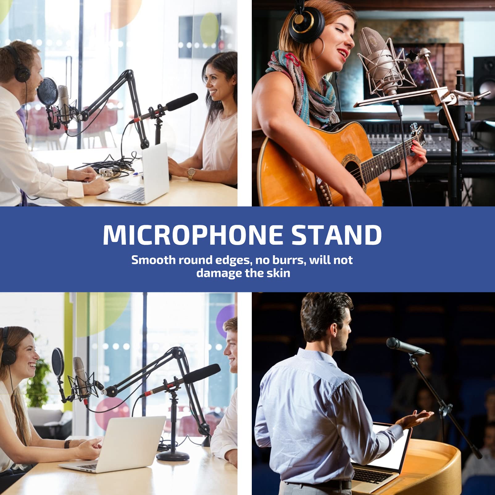 MILISTEN 8PCS Microphone Tripod Adapter - Camera Stand Screws for Professional Mic & Bracket Mounting